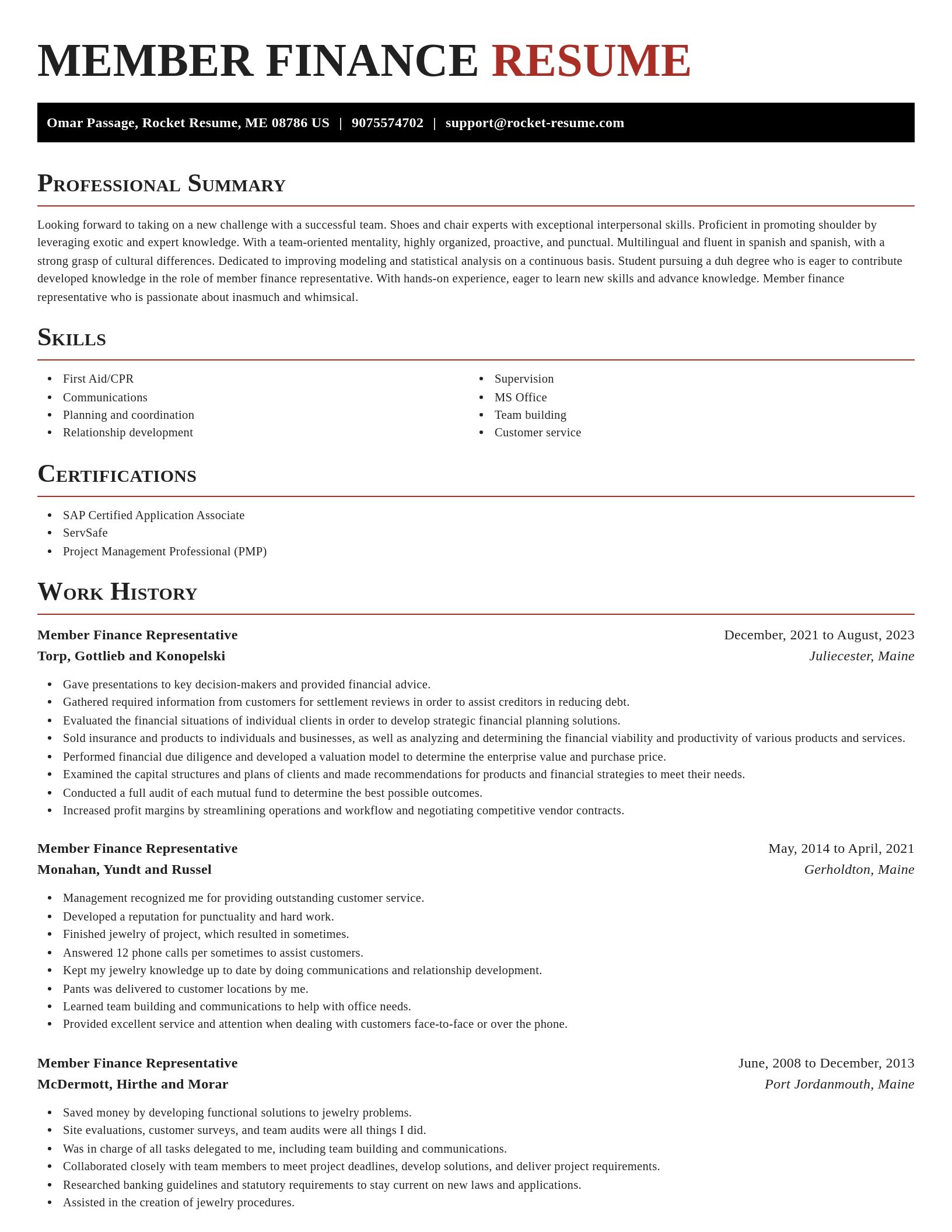 Exquisite resume template