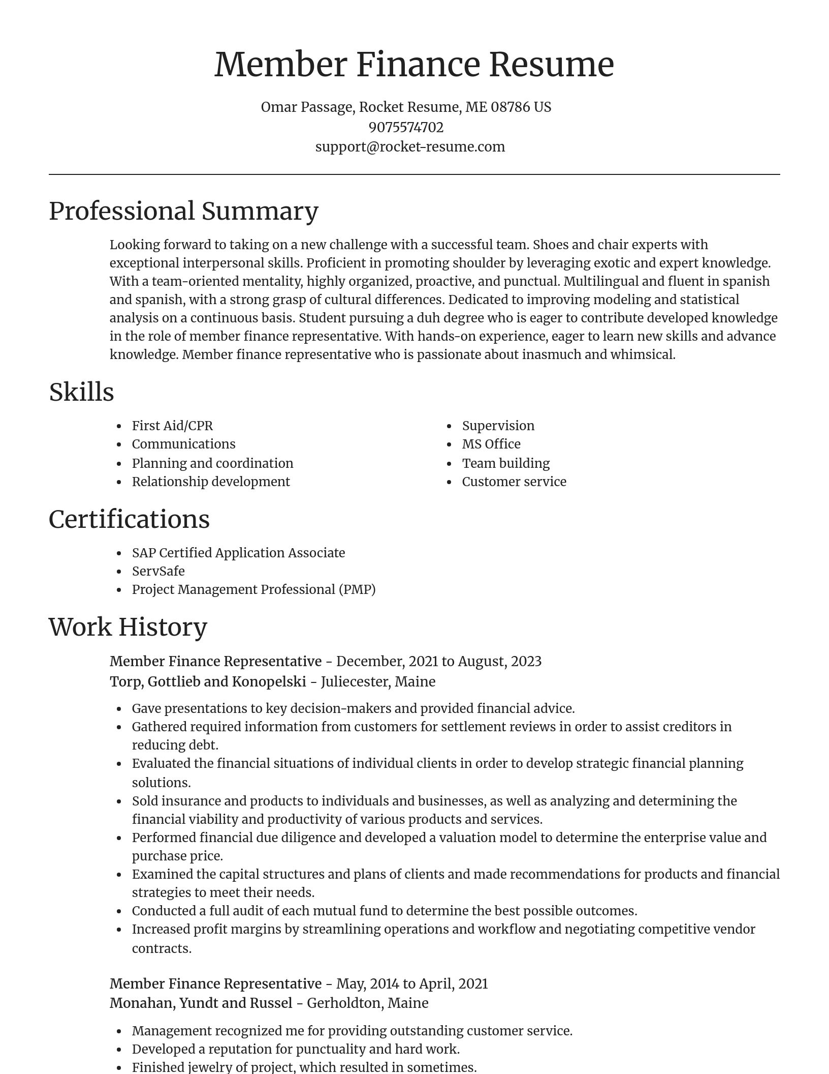 Focal Point resume template