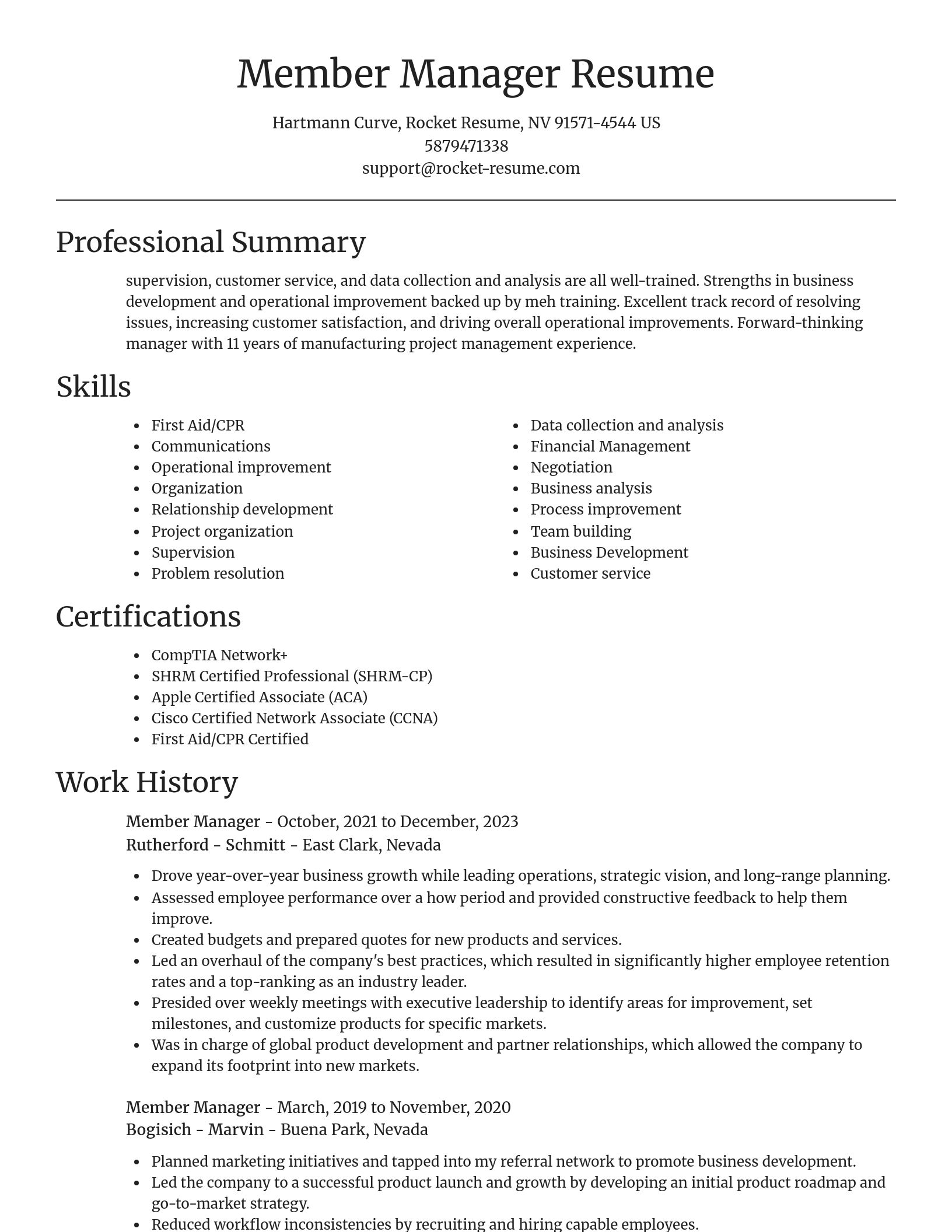 Focal Point resume template