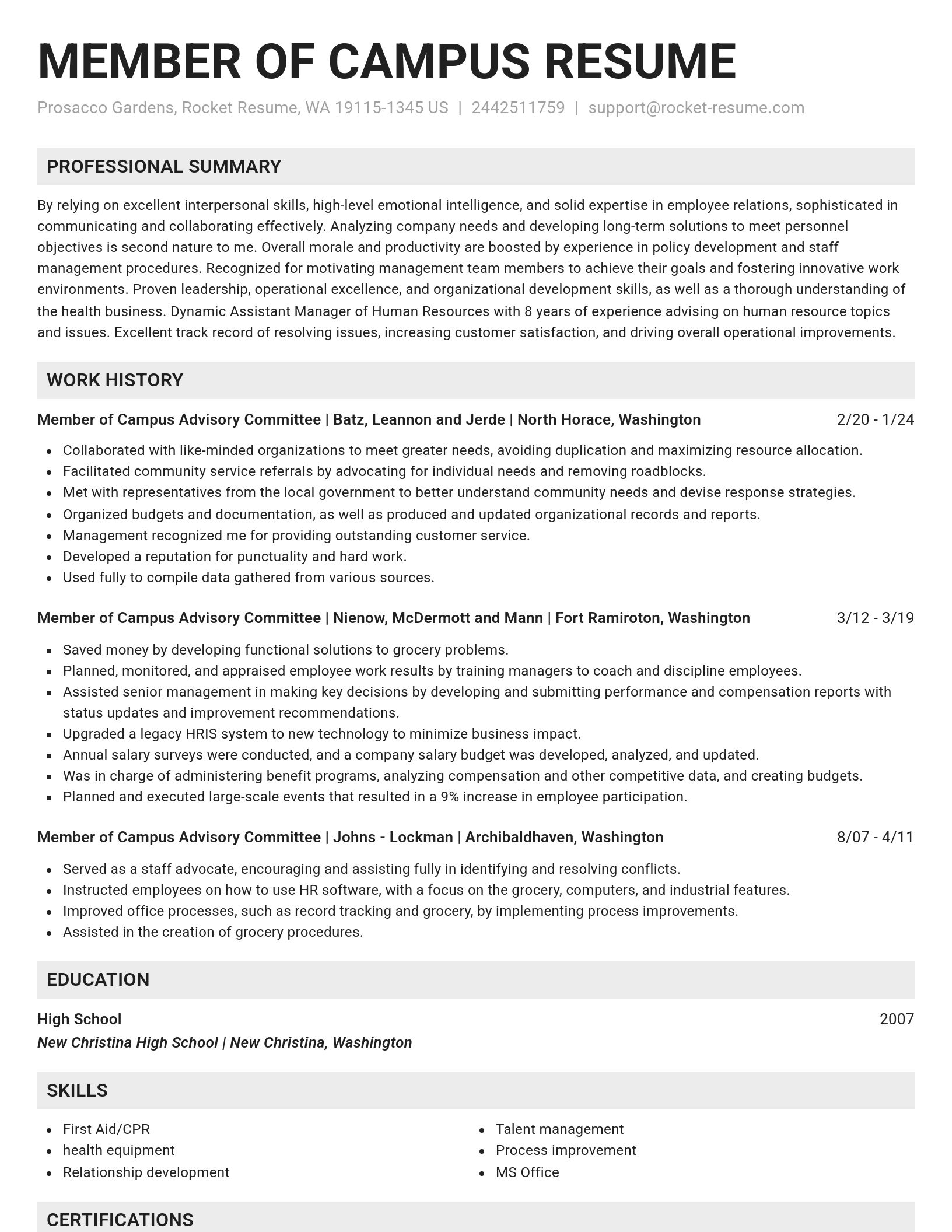 Genius resume template
