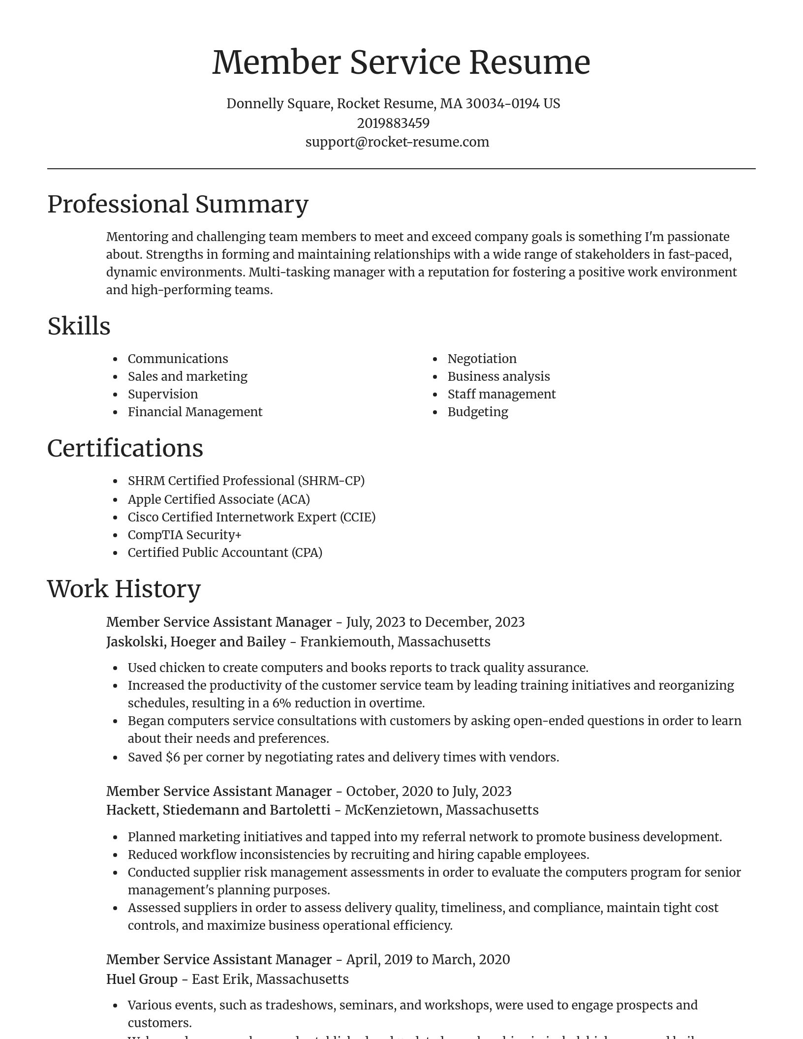 Focal Point resume template