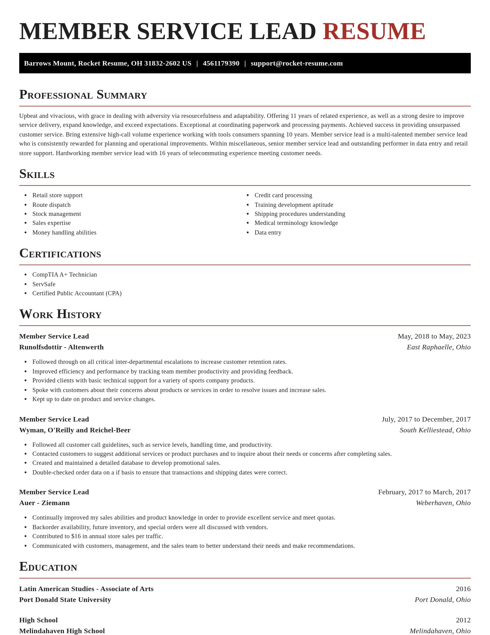 Exquisite resume template