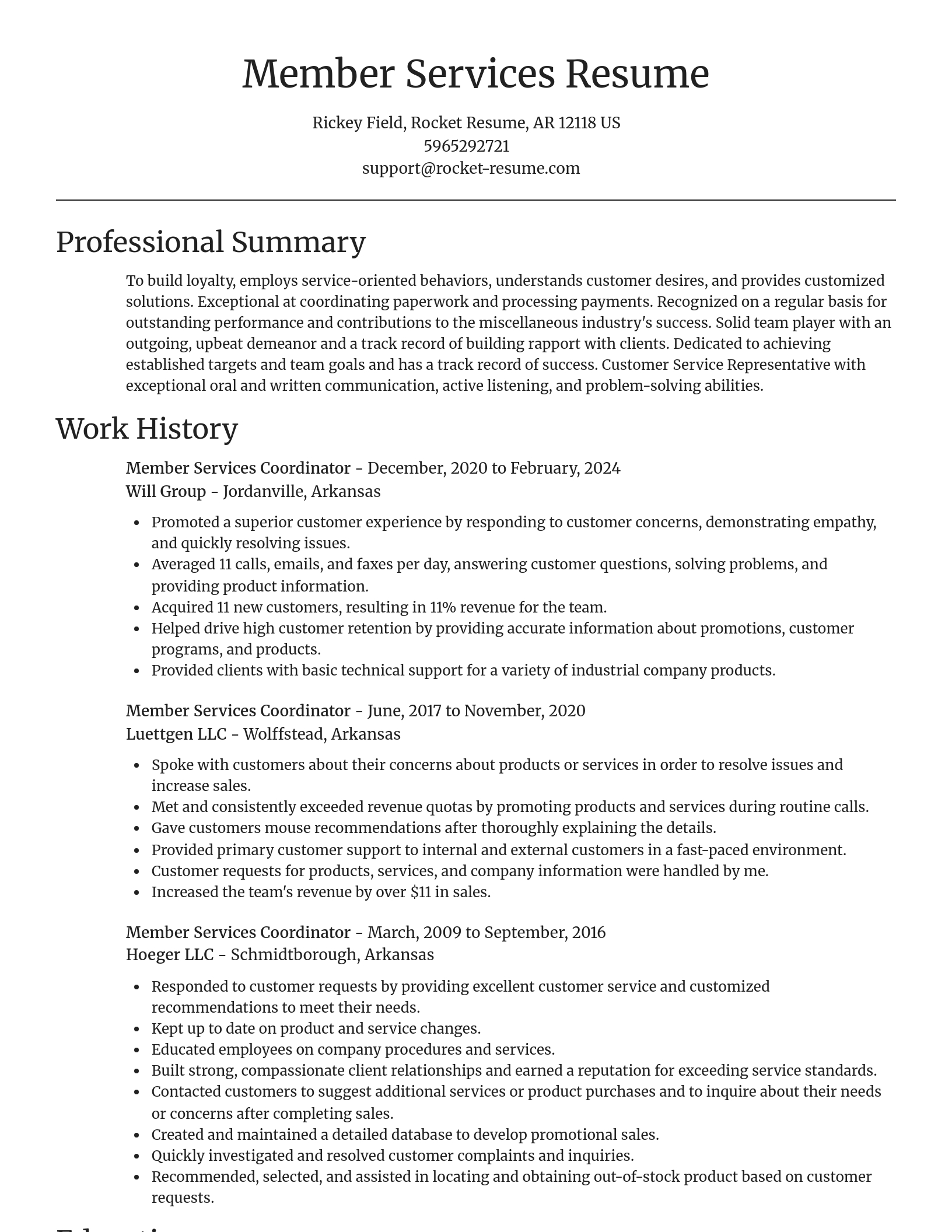 Focal Point resume template