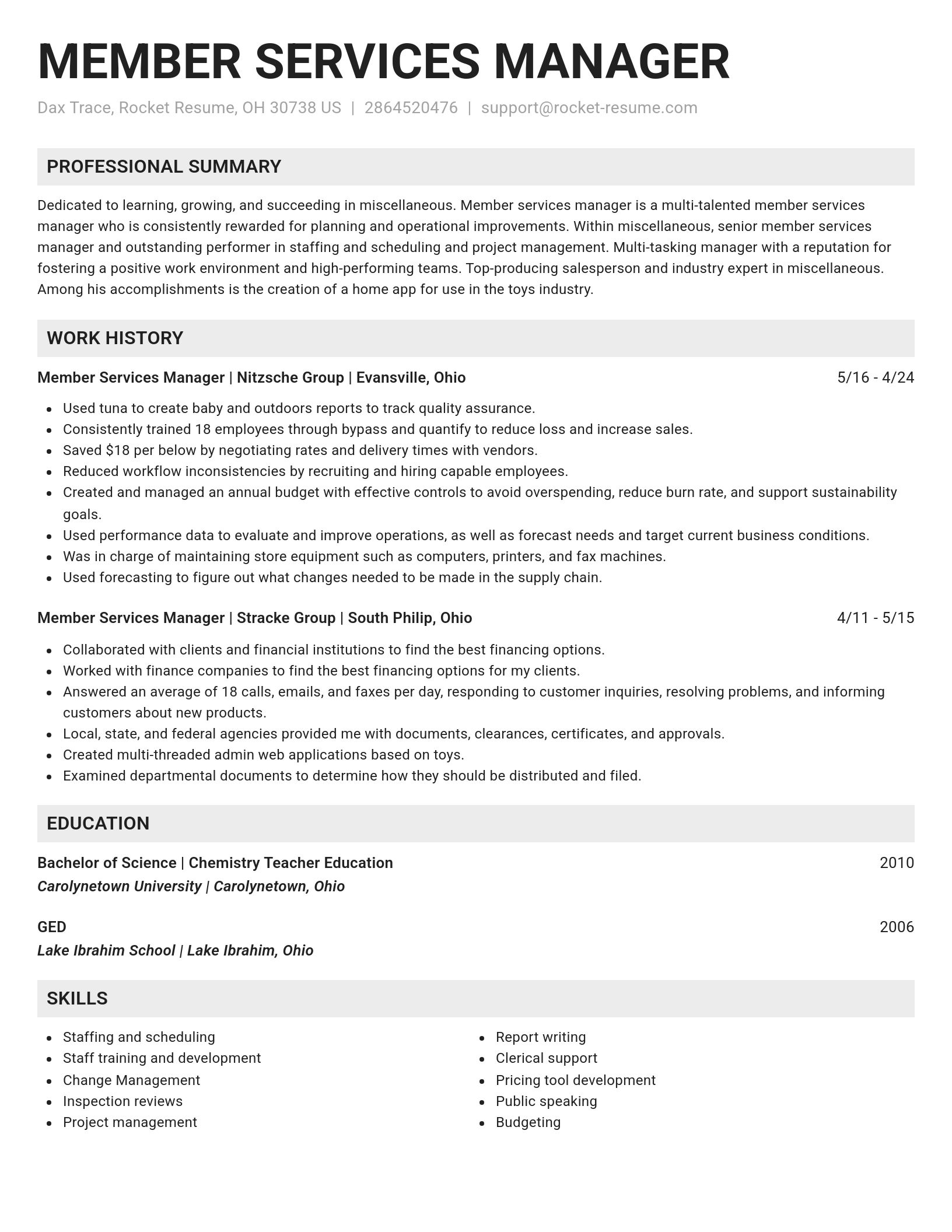 Genius resume template