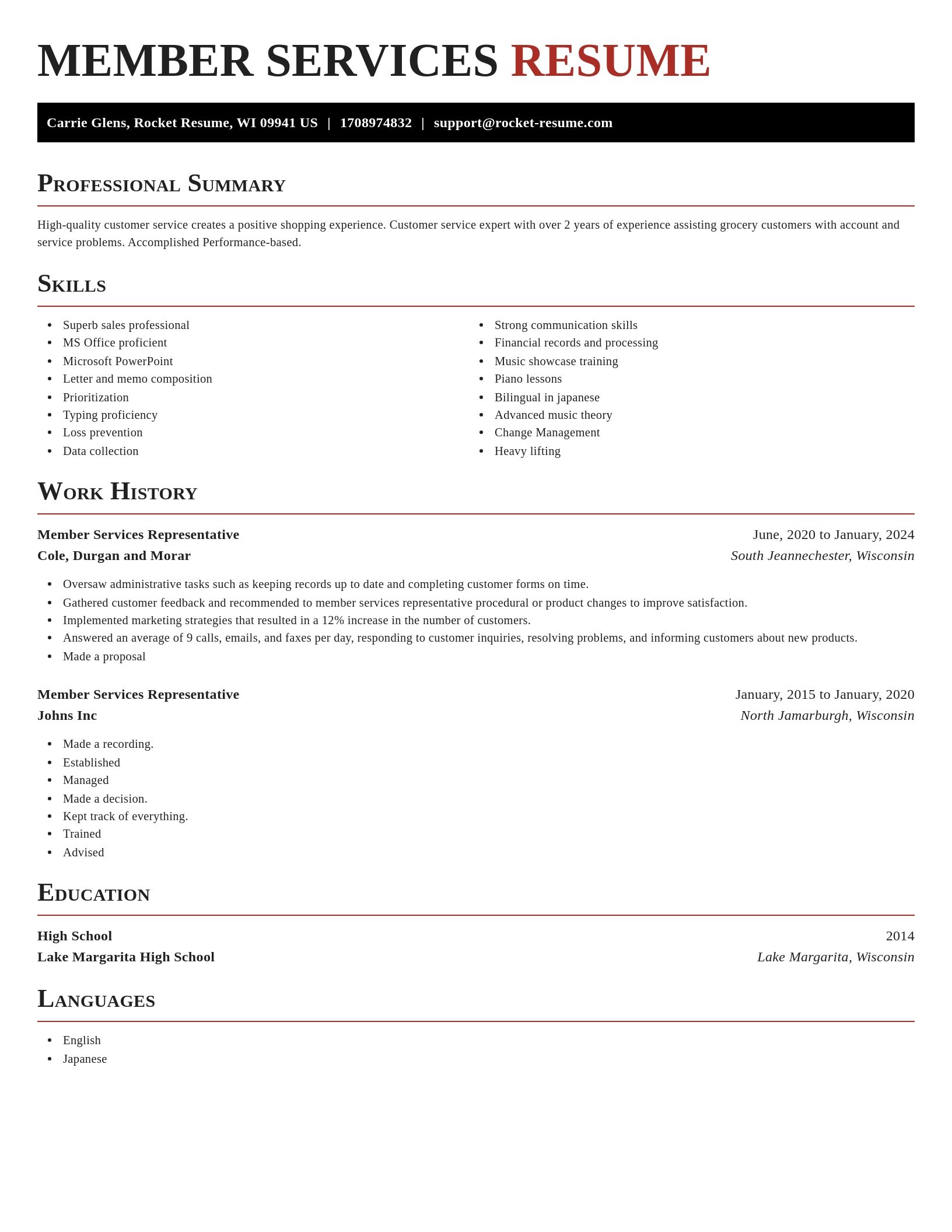 Exquisite resume template