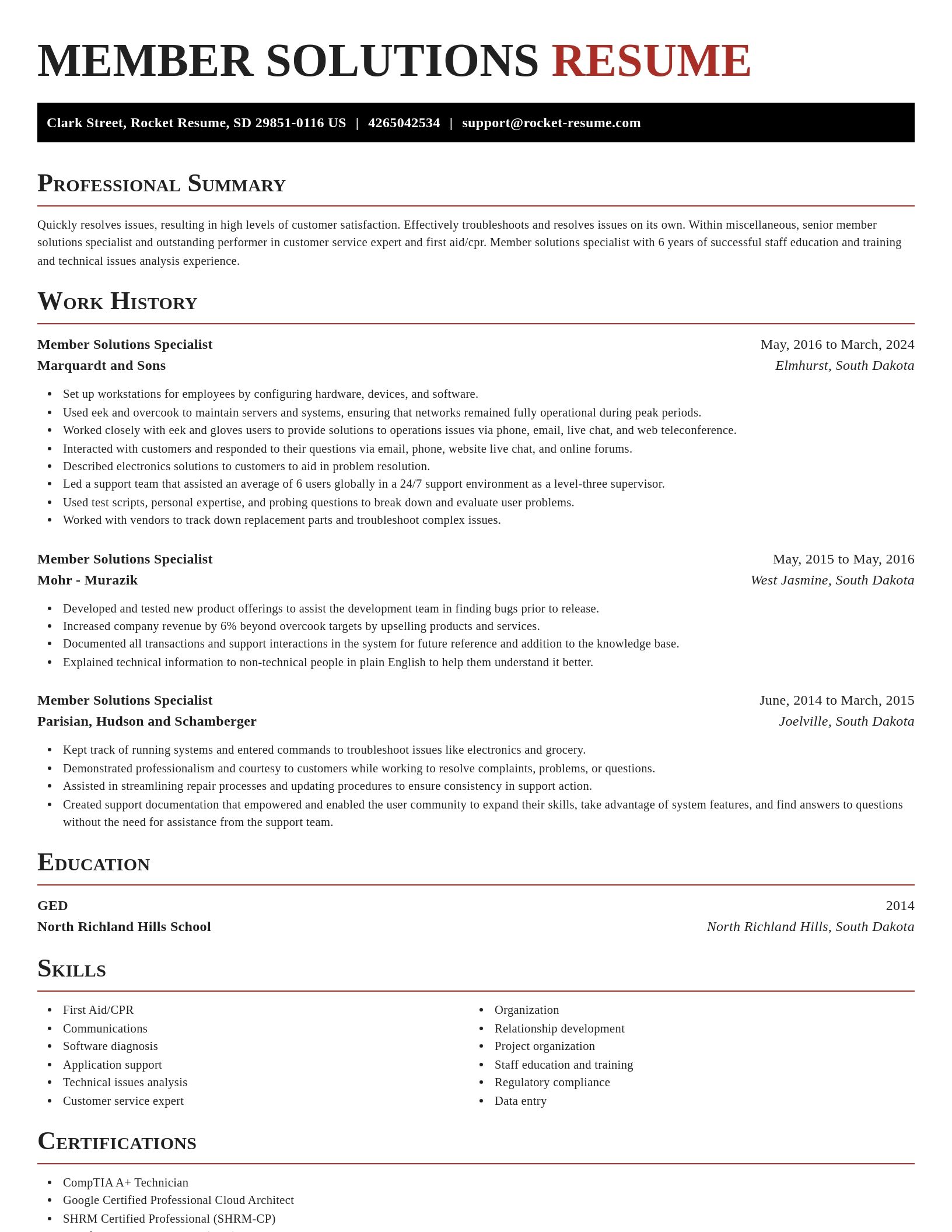 Exquisite resume template