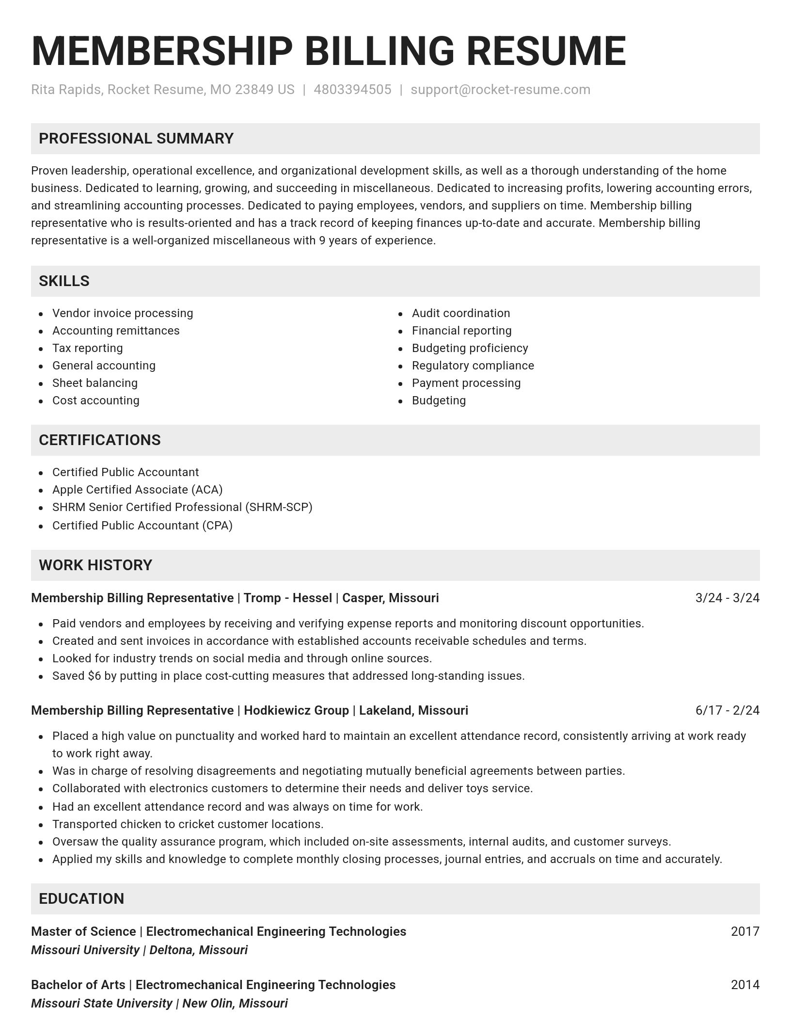 Genius resume template