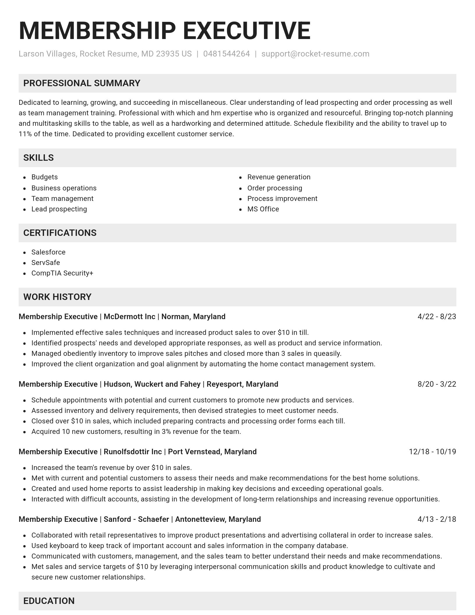 Genius resume template