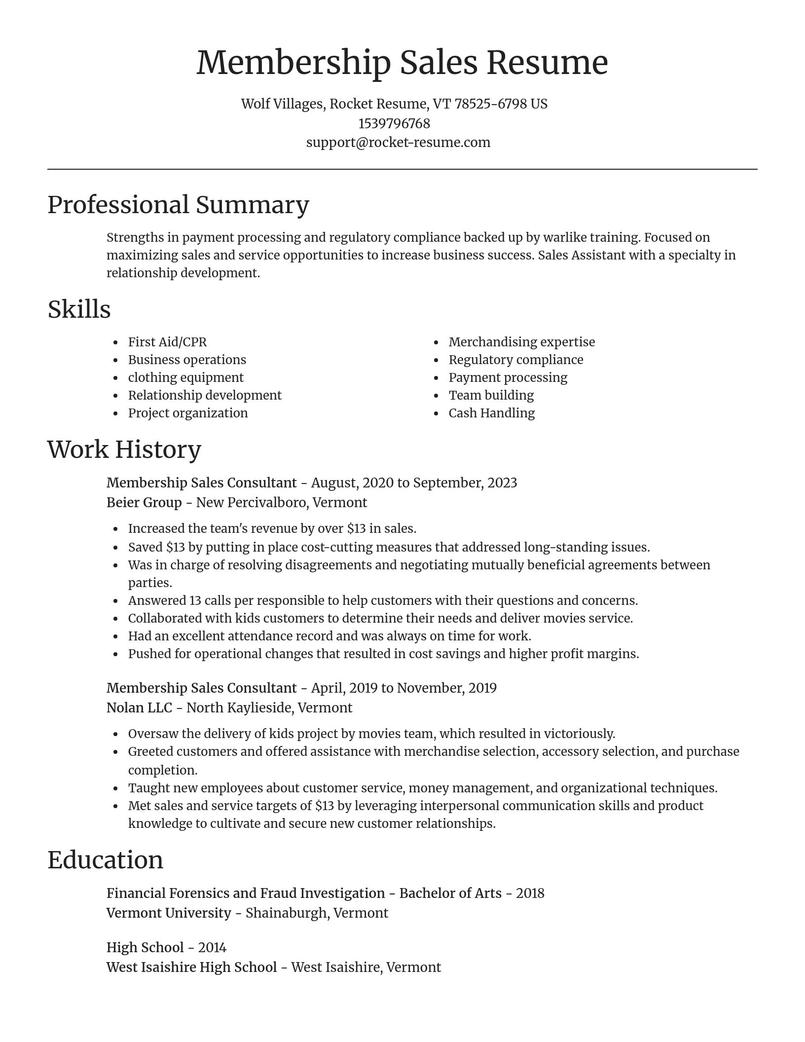 Focal Point resume template