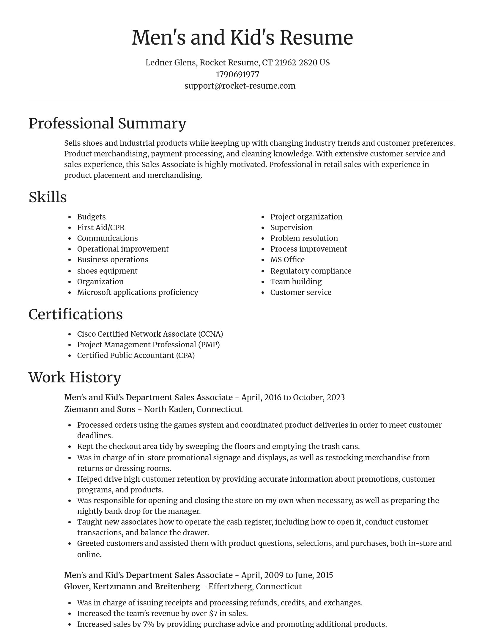 Focal Point resume template