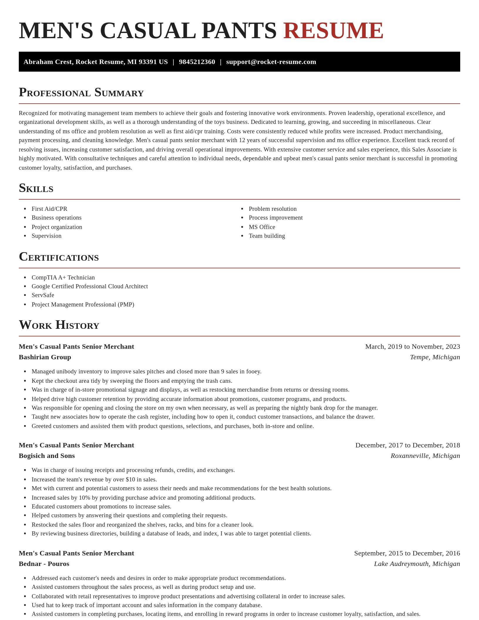 Exquisite resume template