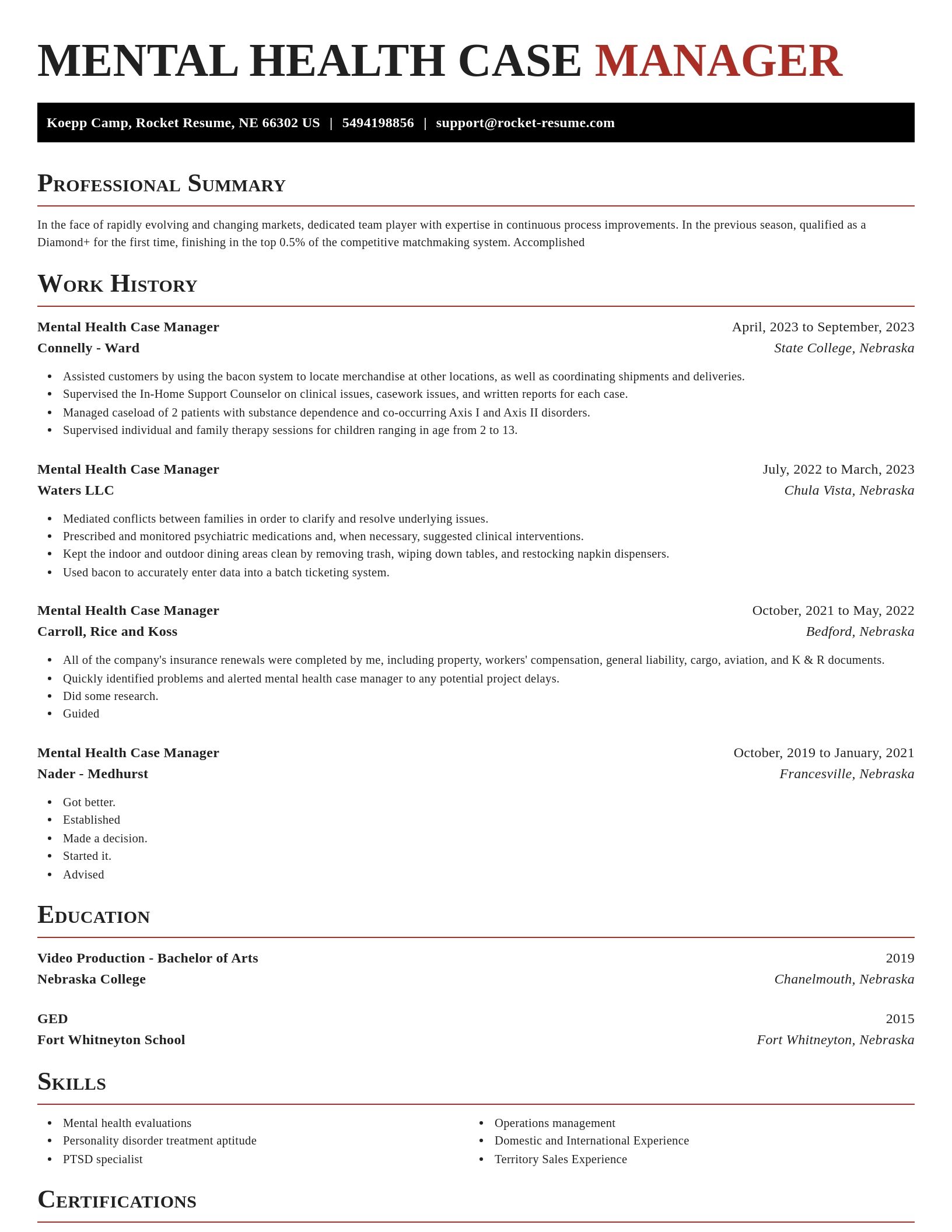 Exquisite resume template