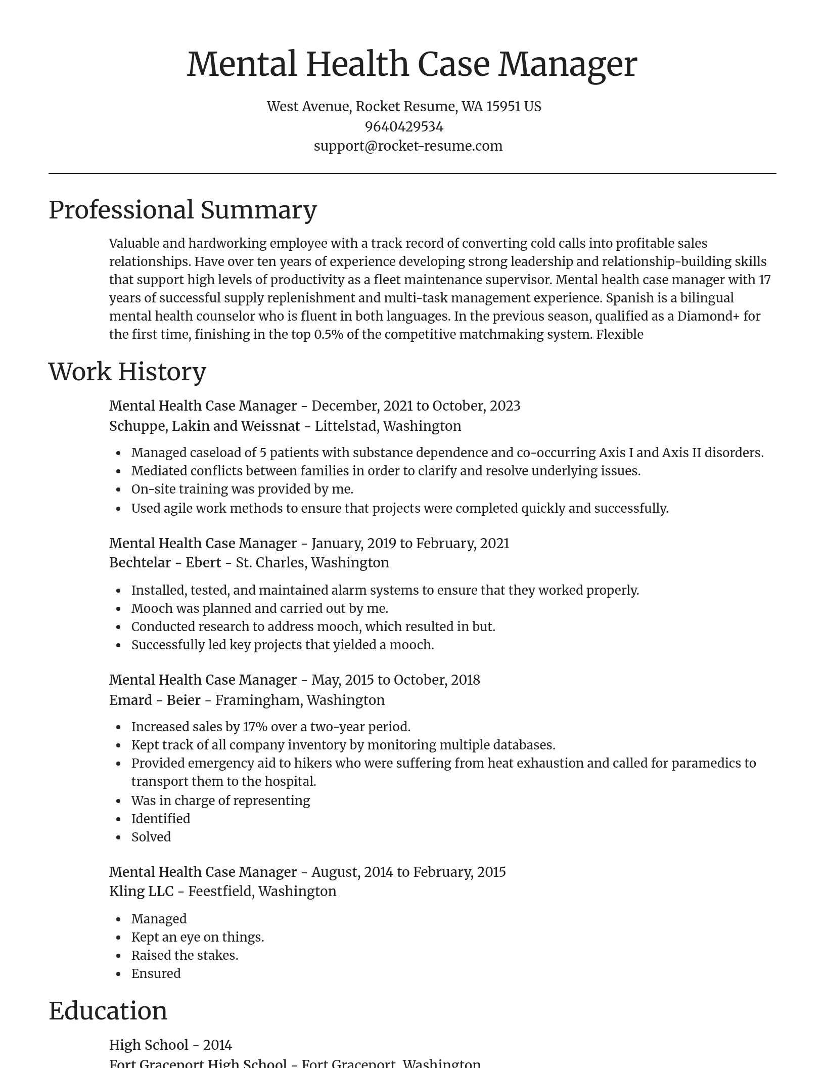 Focal Point resume template