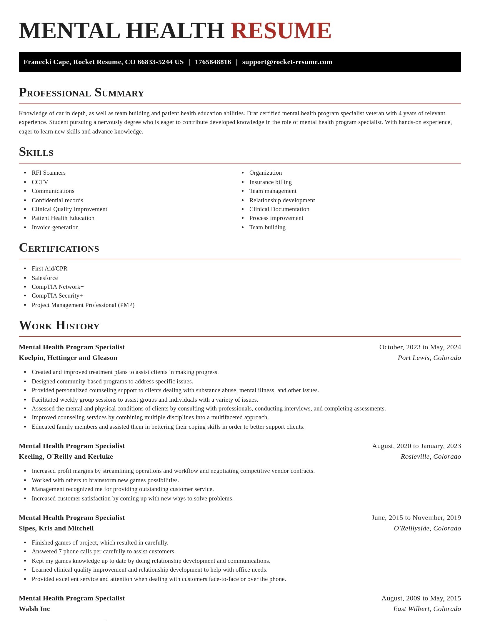 Exquisite resume template