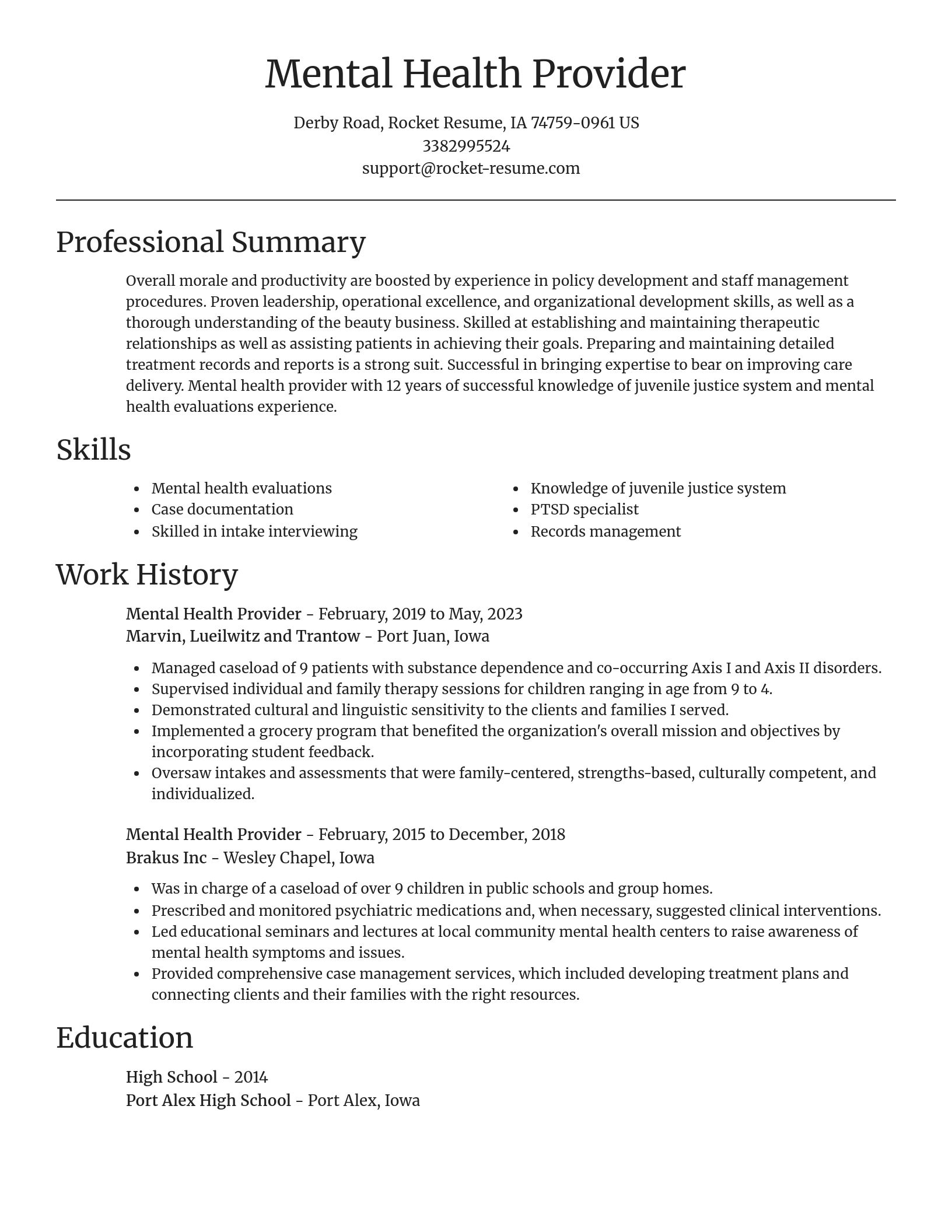 Focal Point resume template