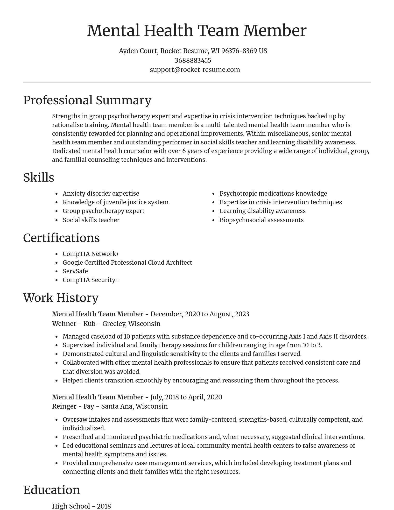 Focal Point resume template