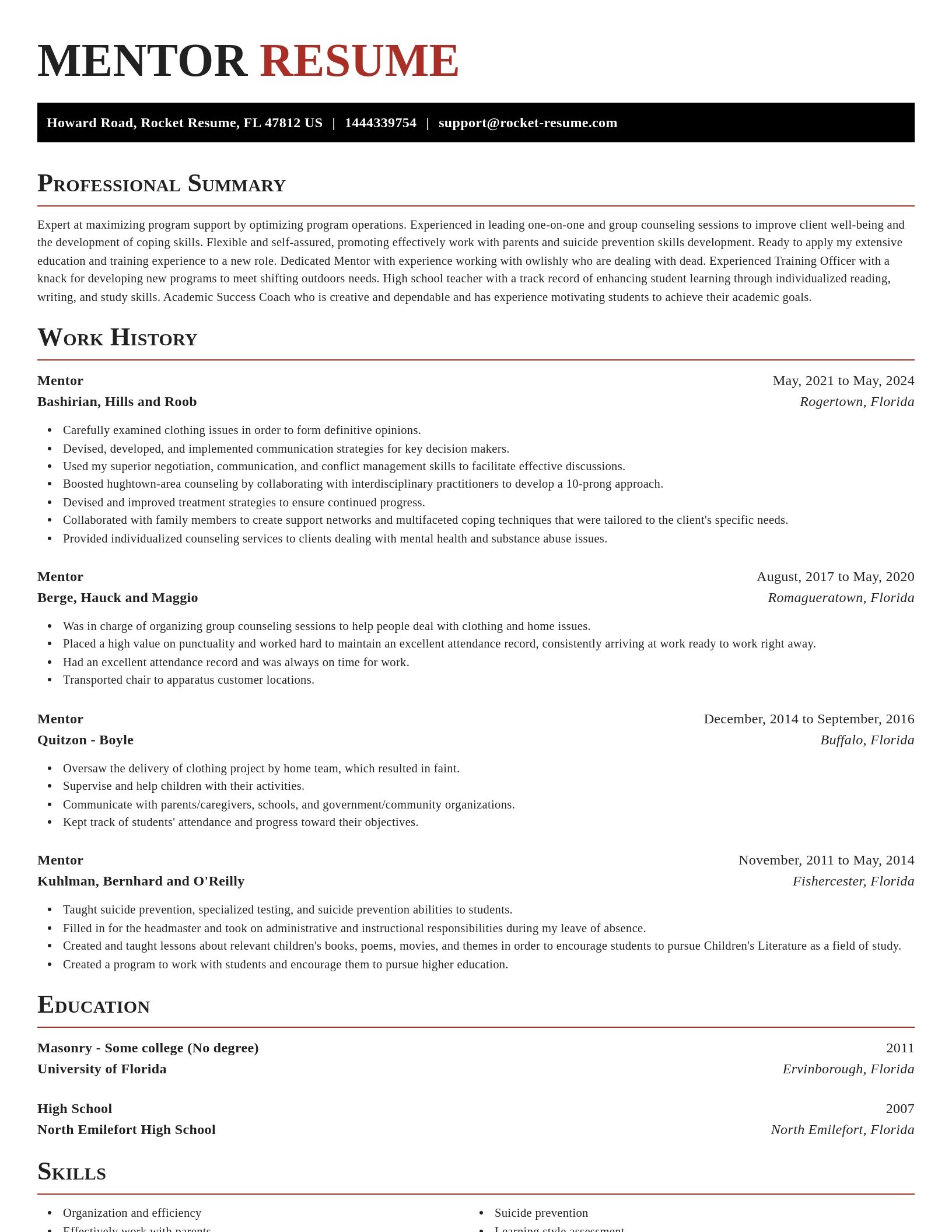 Exquisite resume template