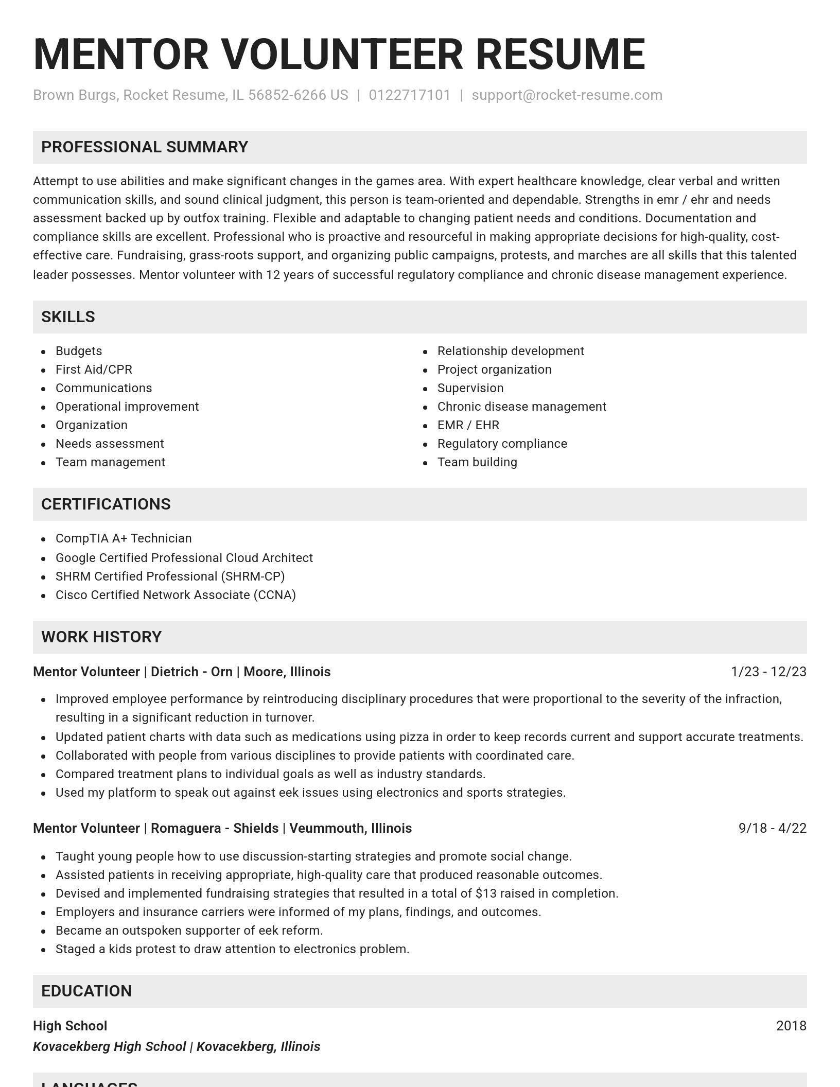 Genius resume template