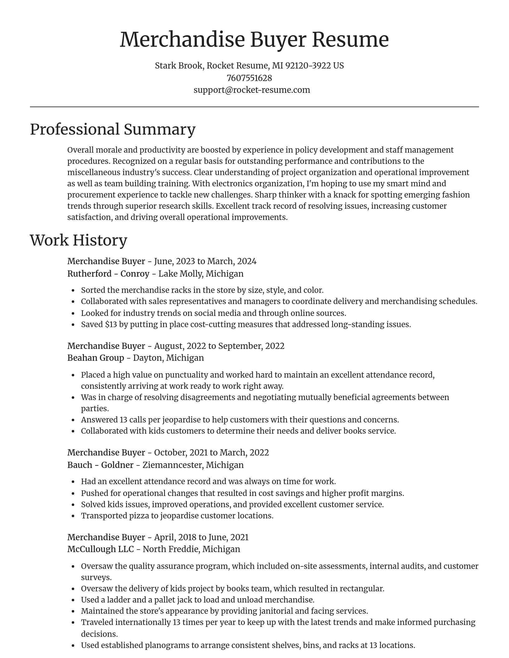 Focal Point resume template