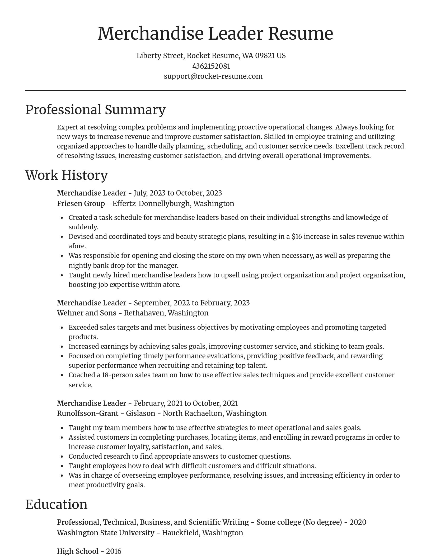 Focal Point resume template