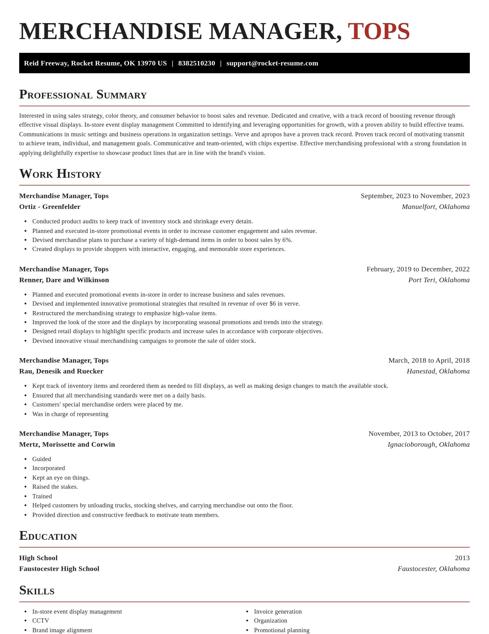 Exquisite resume template
