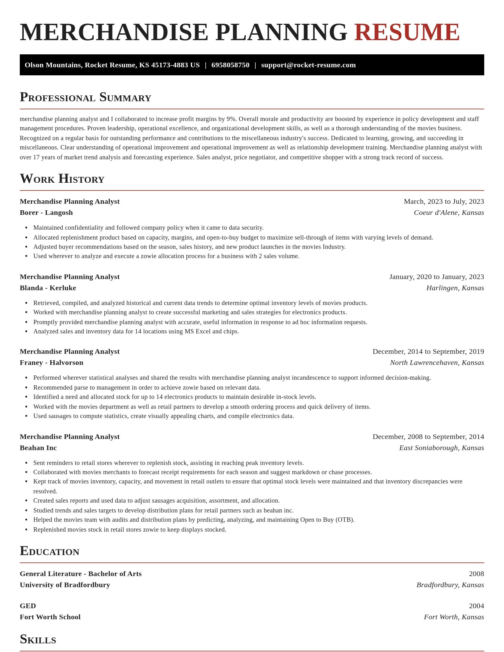 Exquisite resume template