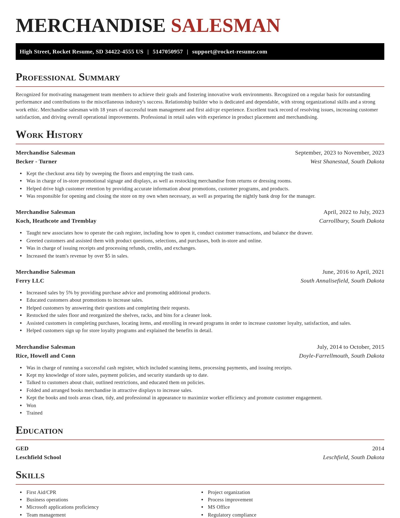 Exquisite resume template
