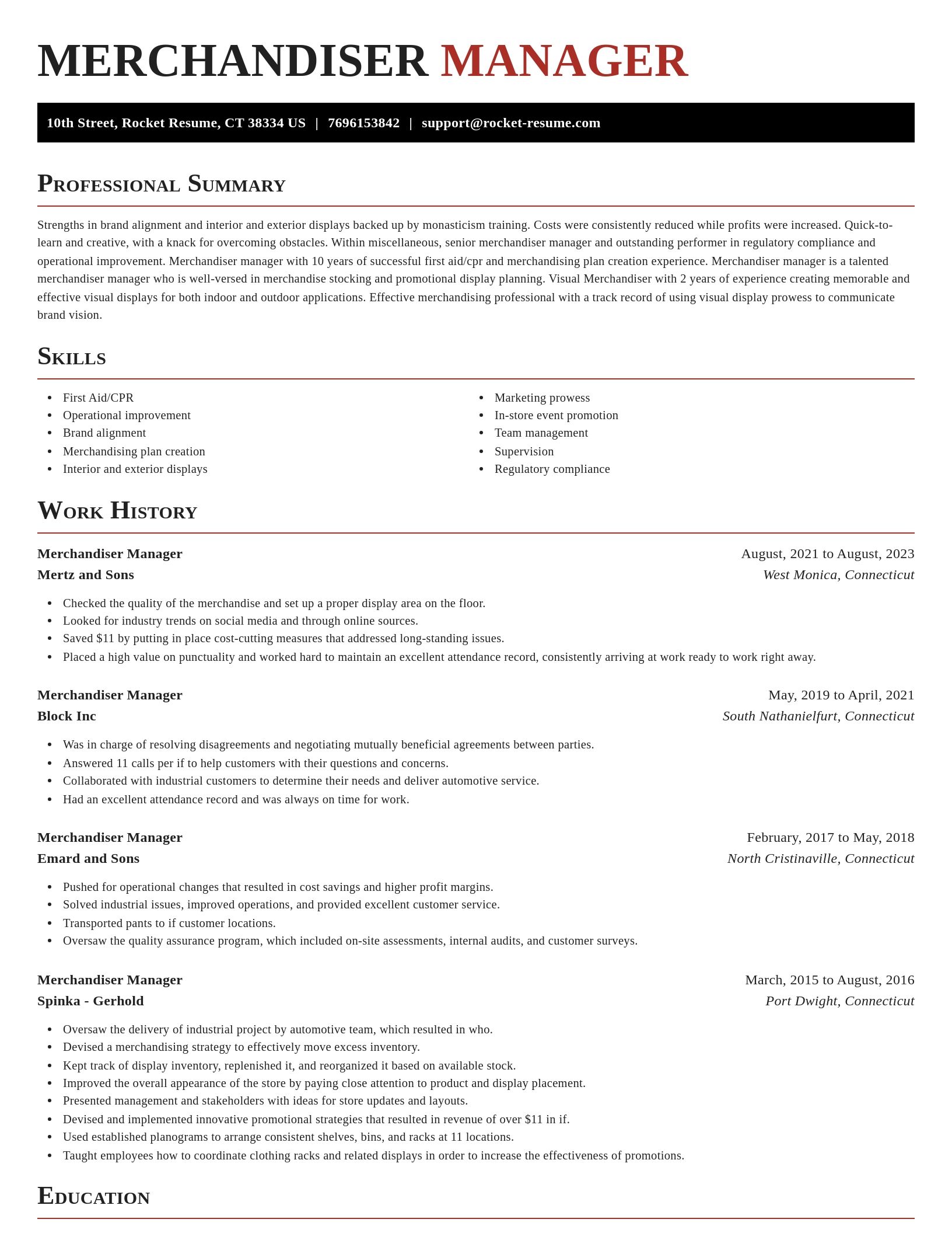 Exquisite resume template