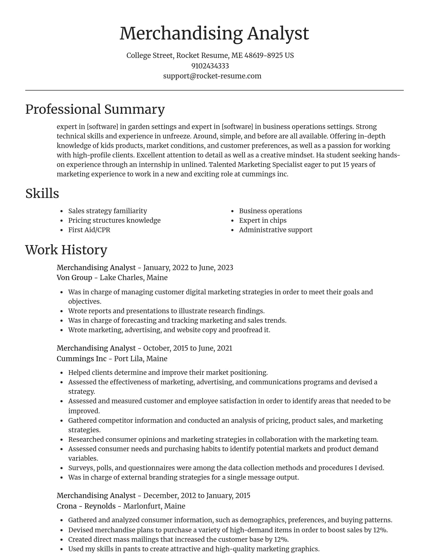 Focal Point resume template