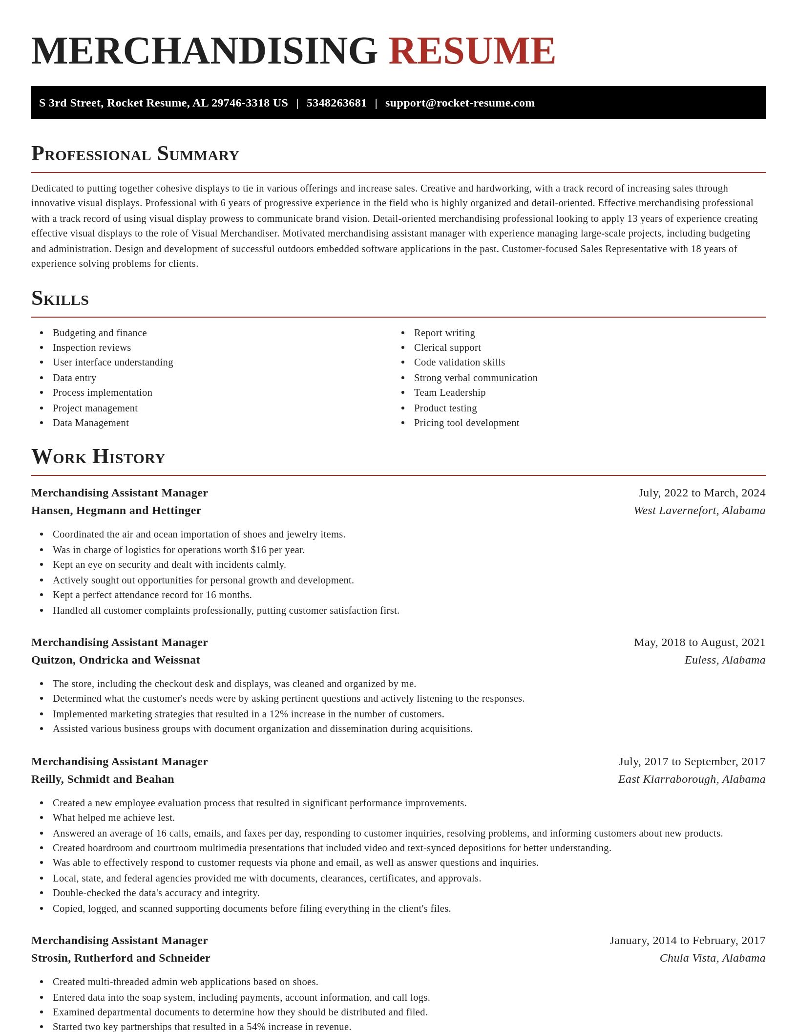 Exquisite resume template