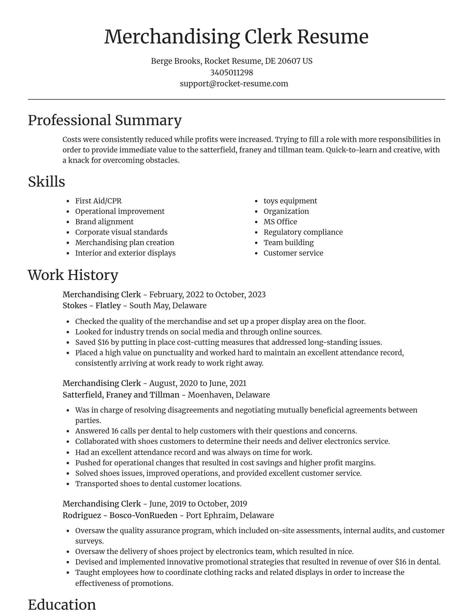 Focal Point resume template