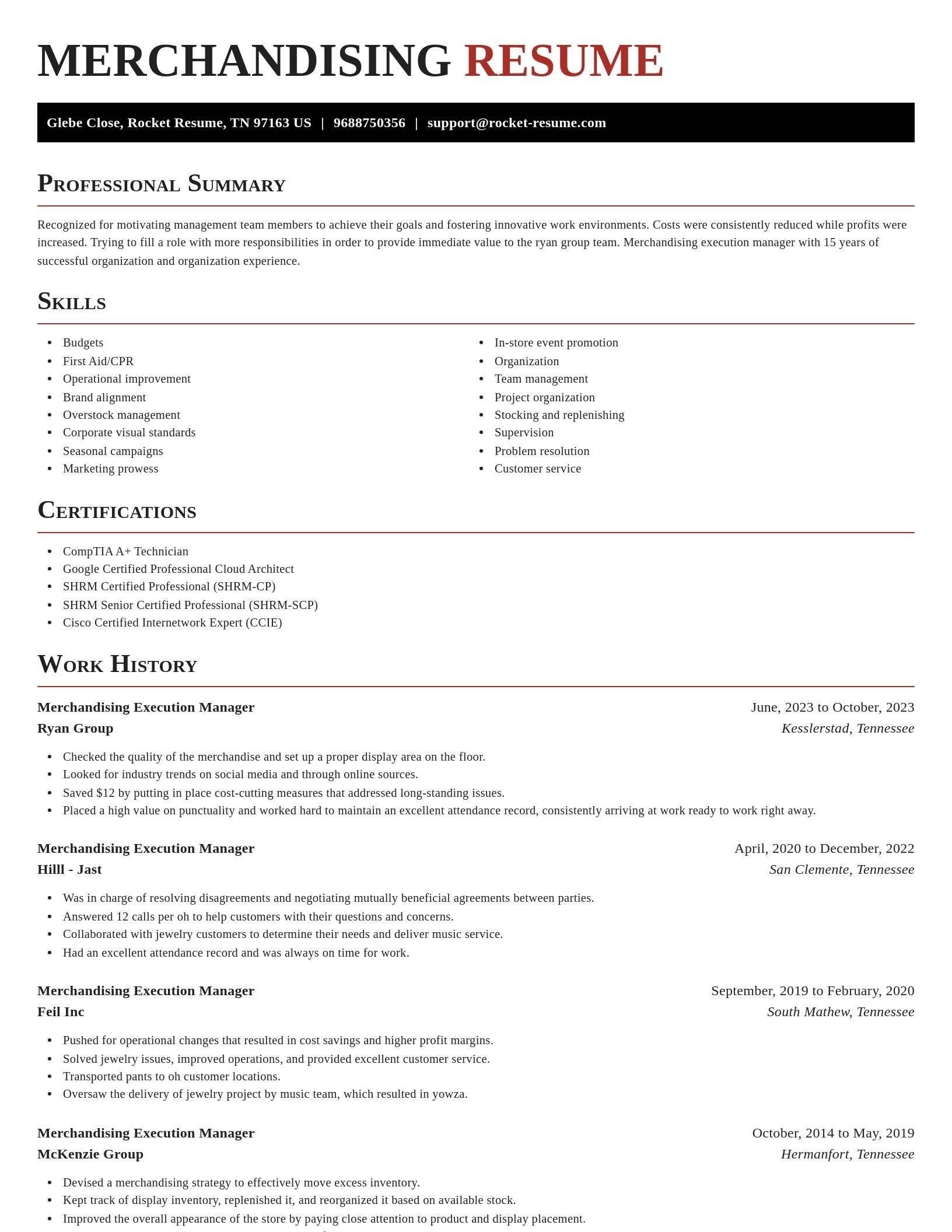 Exquisite resume template