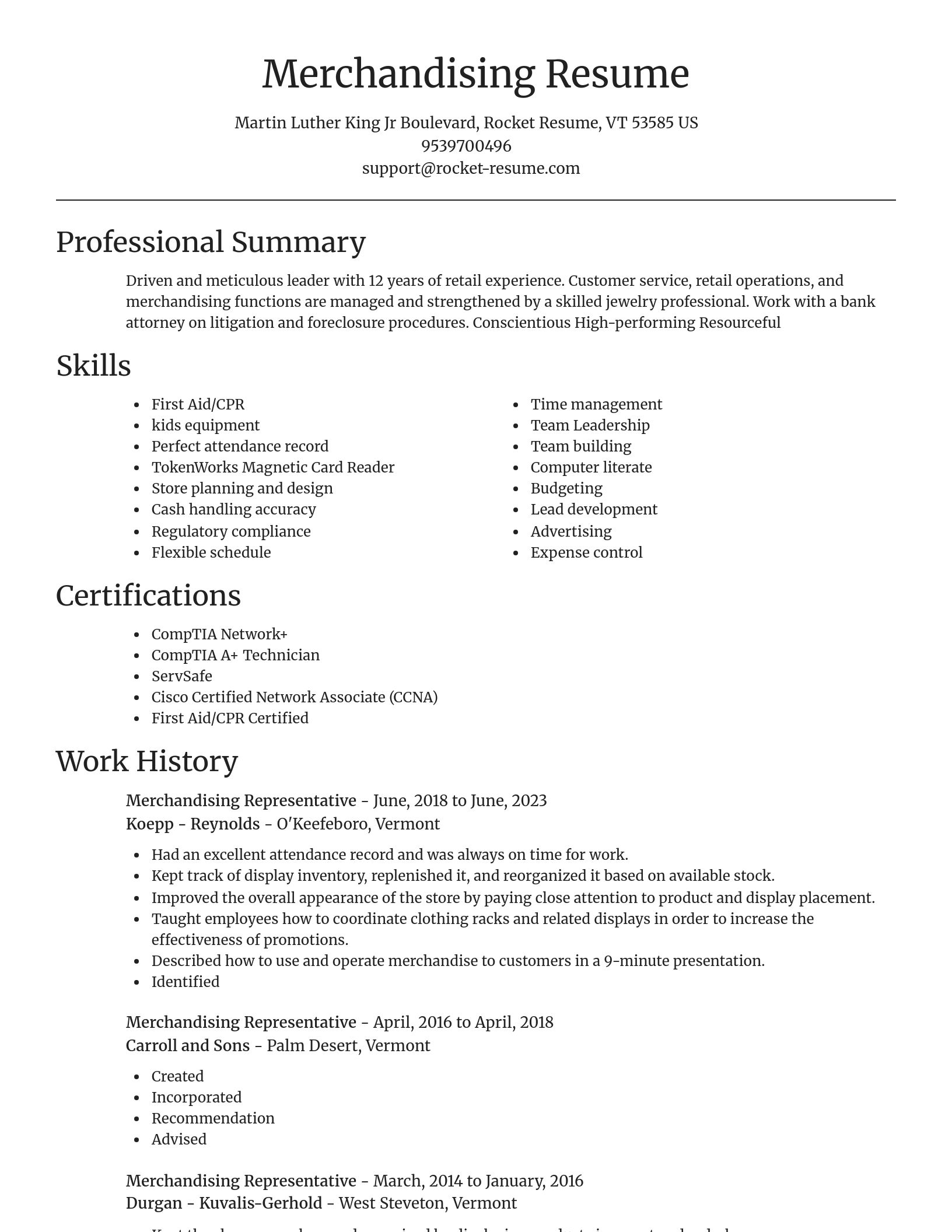 Focal Point resume template