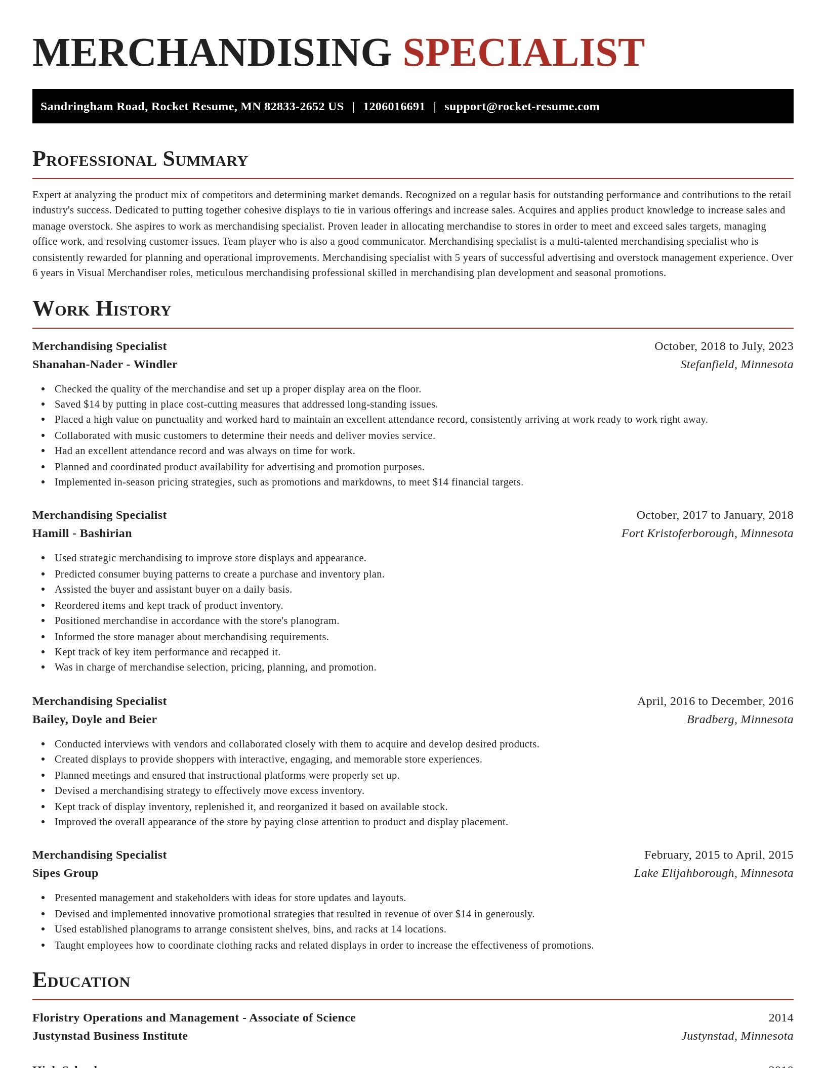 Exquisite resume template