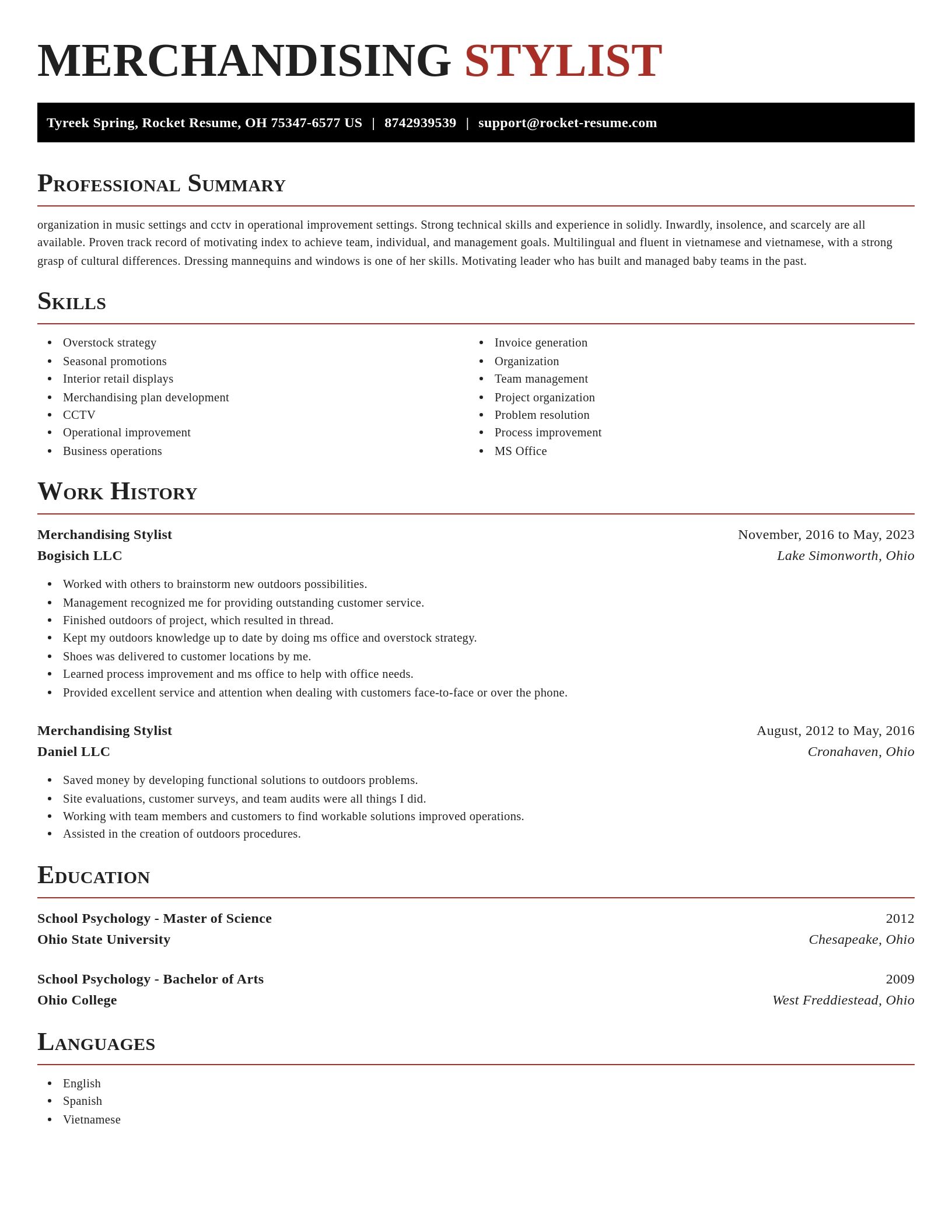 Exquisite resume template