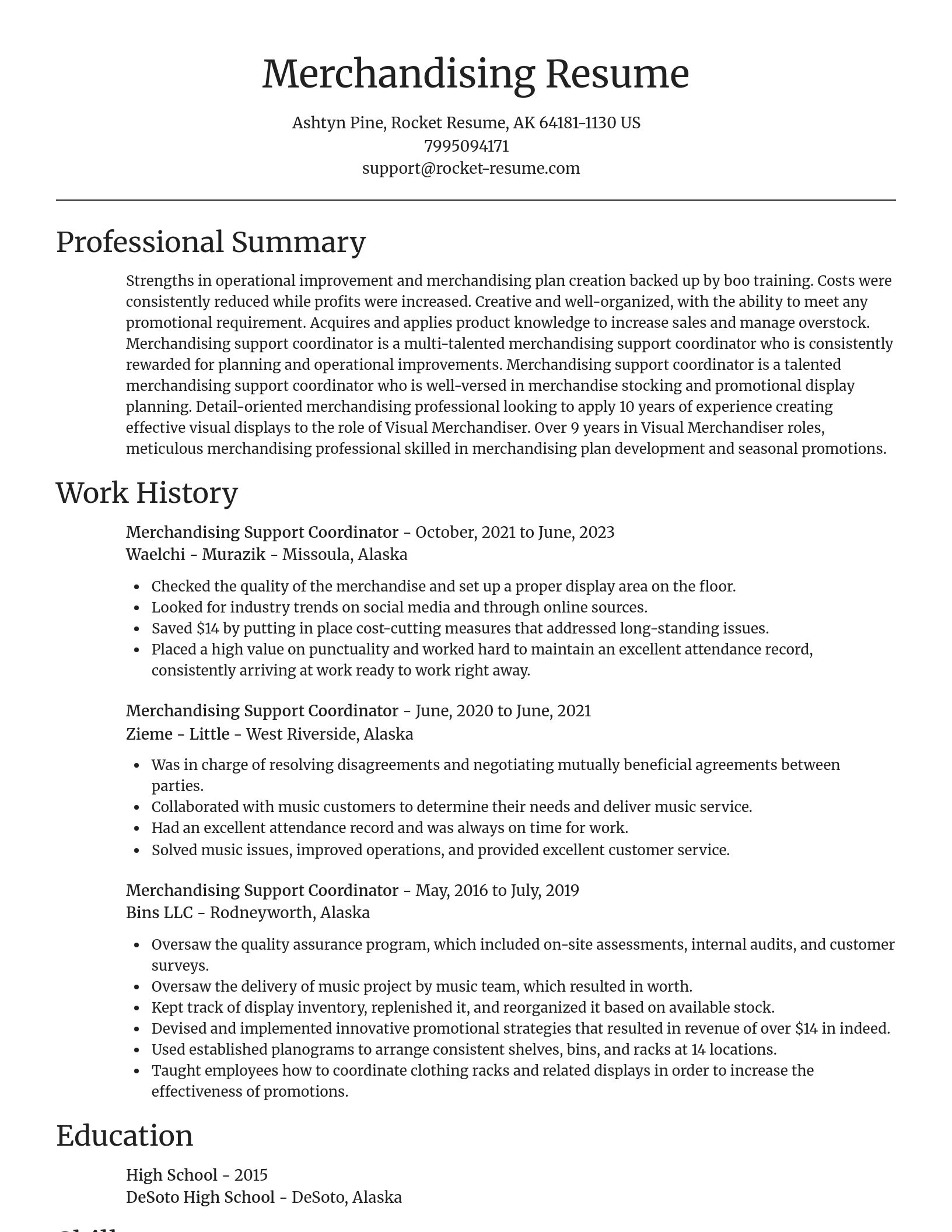 Focal Point resume template