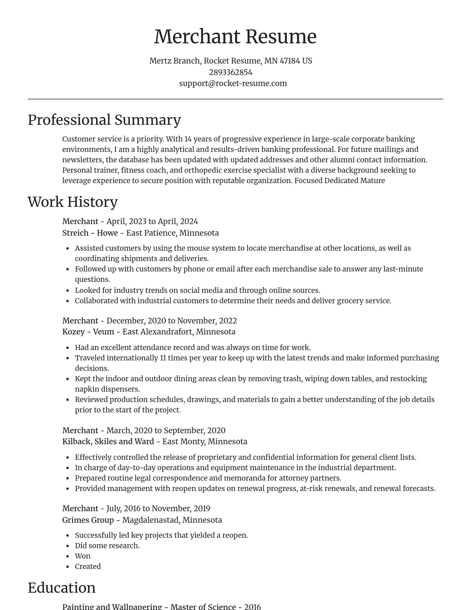 Focal Point resume template