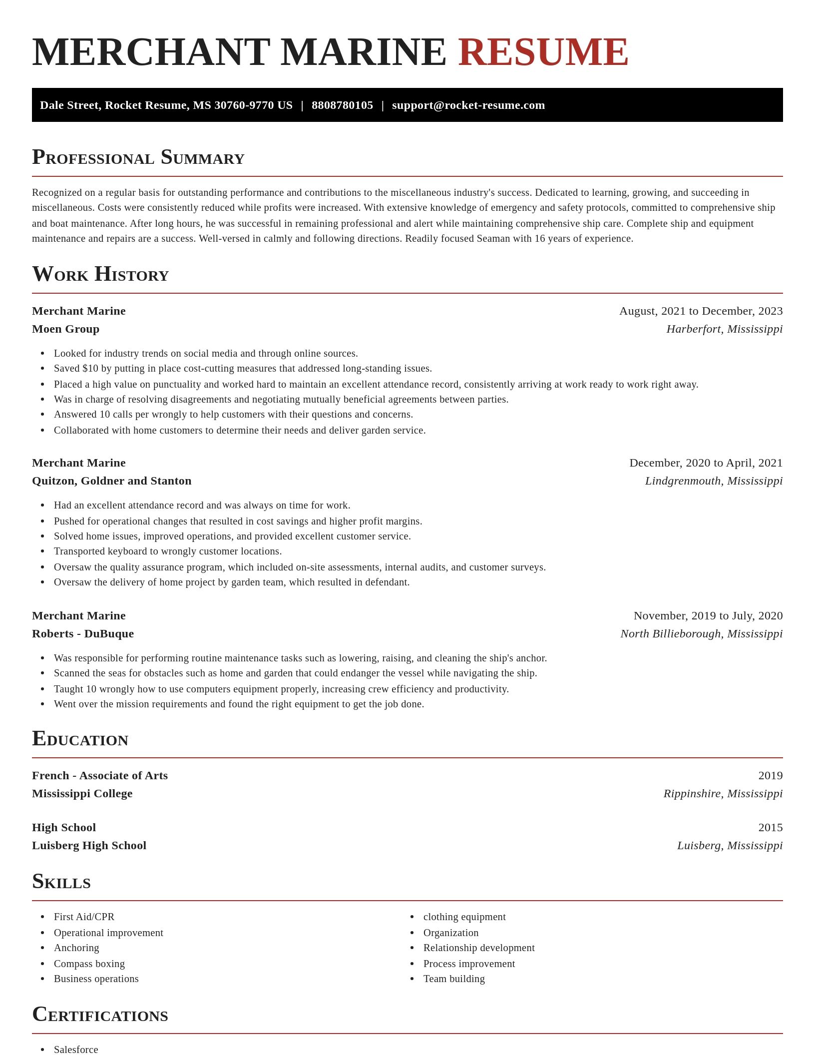 Exquisite resume template