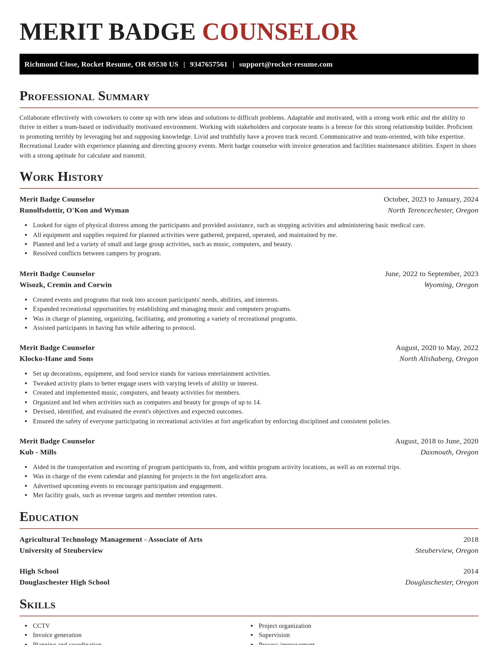Exquisite resume template