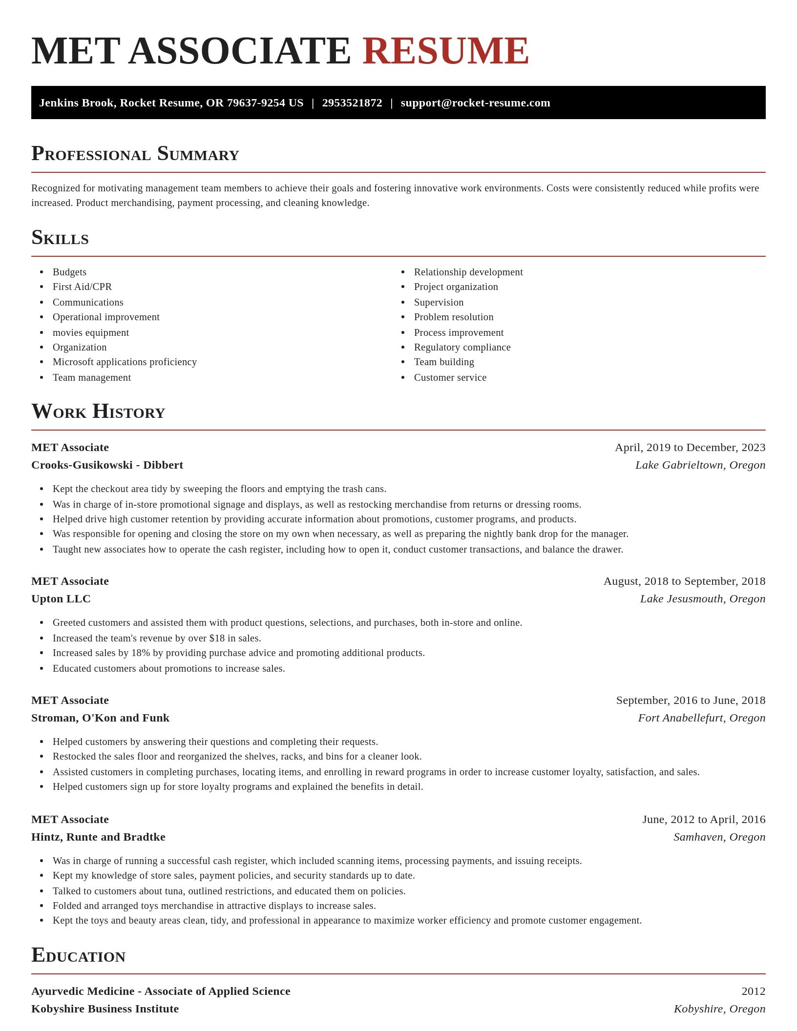 Exquisite resume template