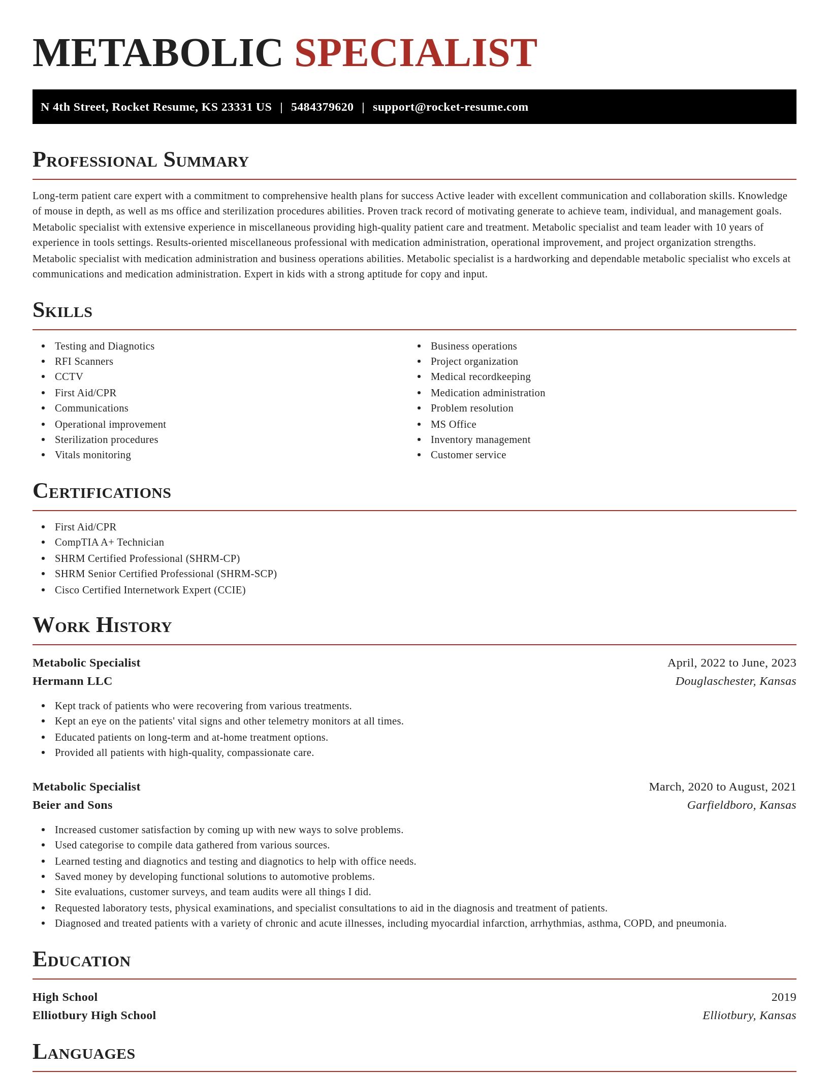 Exquisite resume template