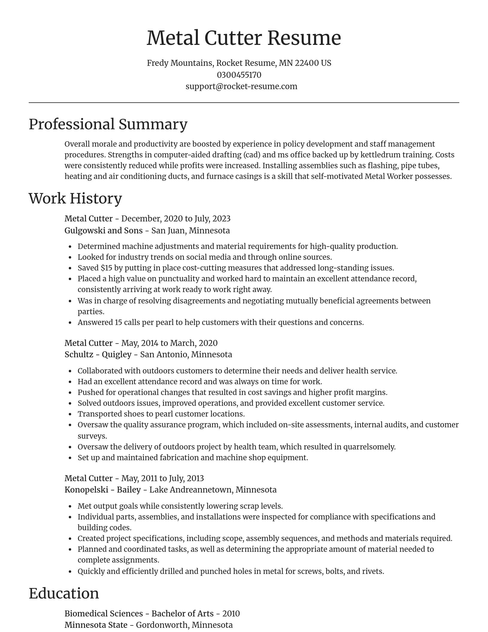 Focal Point resume template