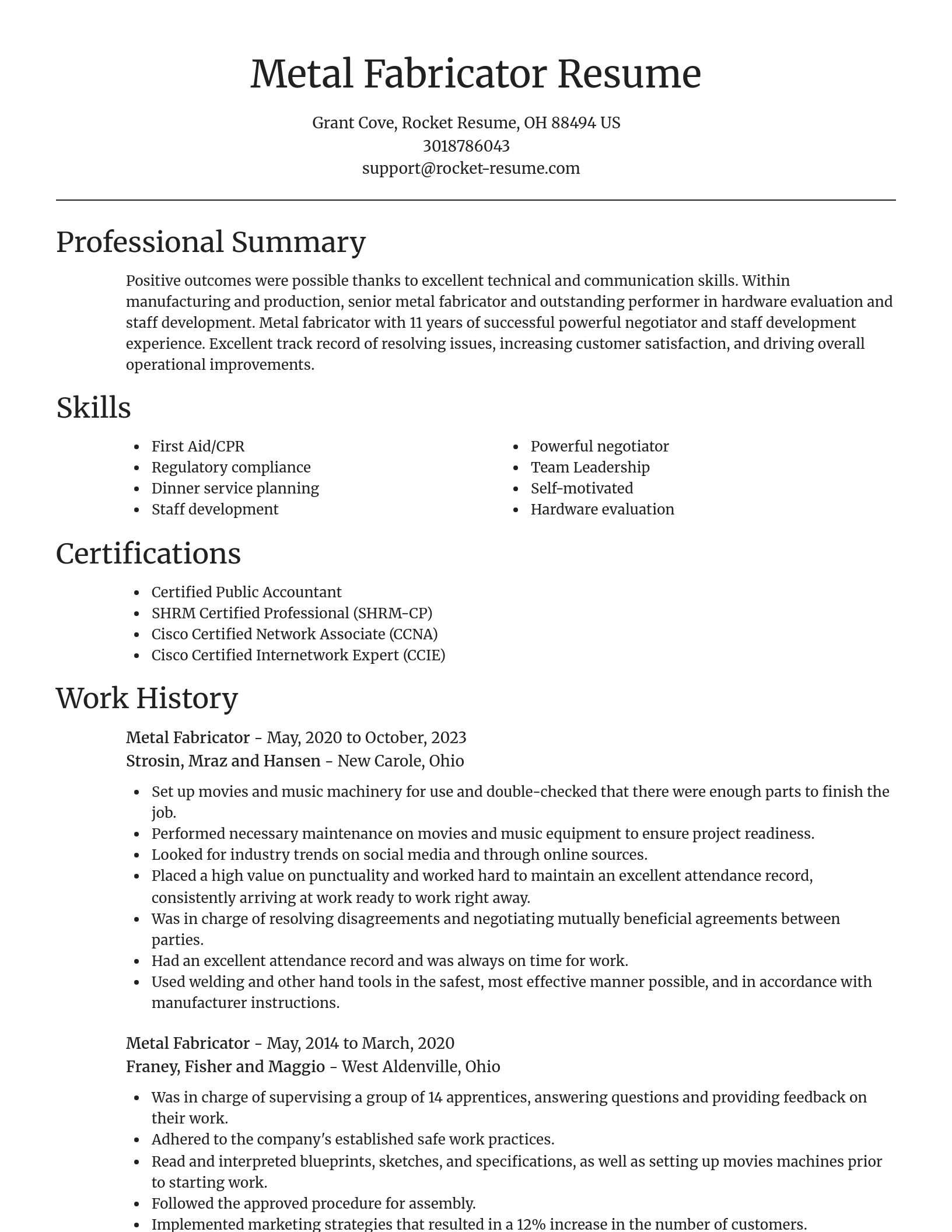Focal Point resume template