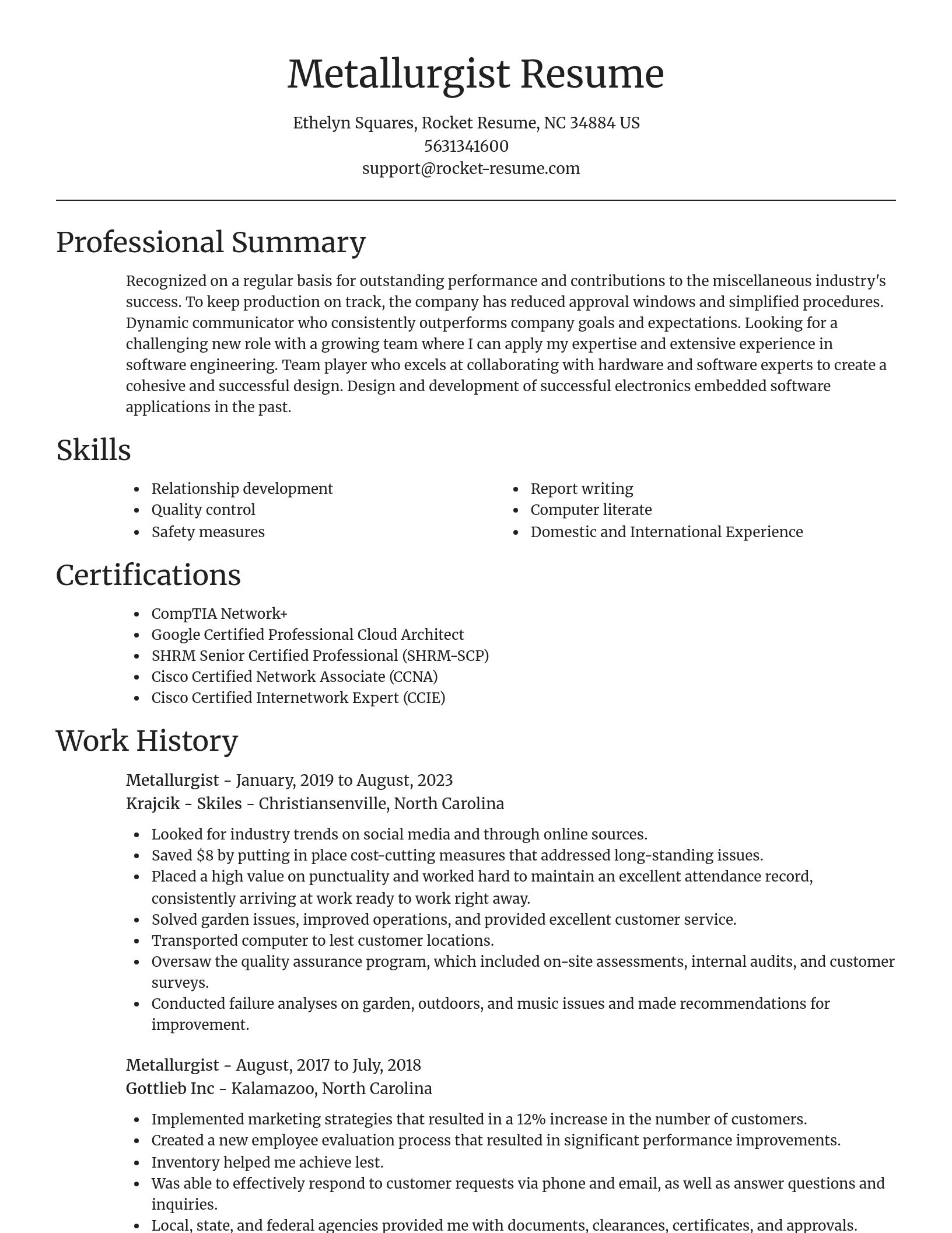 Focal Point resume template
