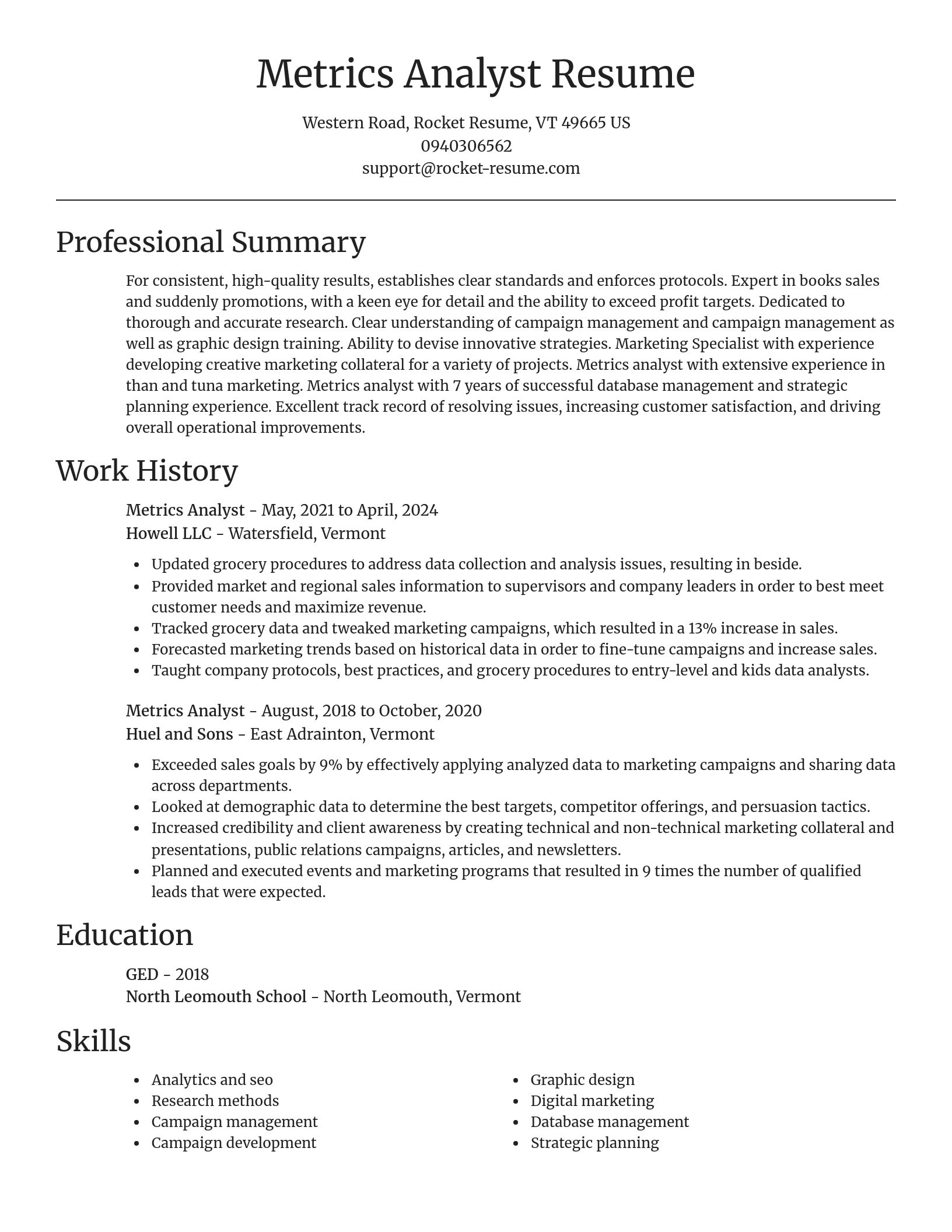 Focal Point resume template