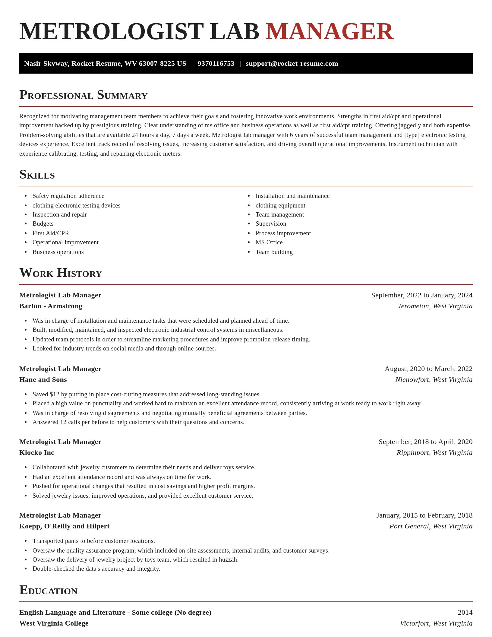 Exquisite resume template