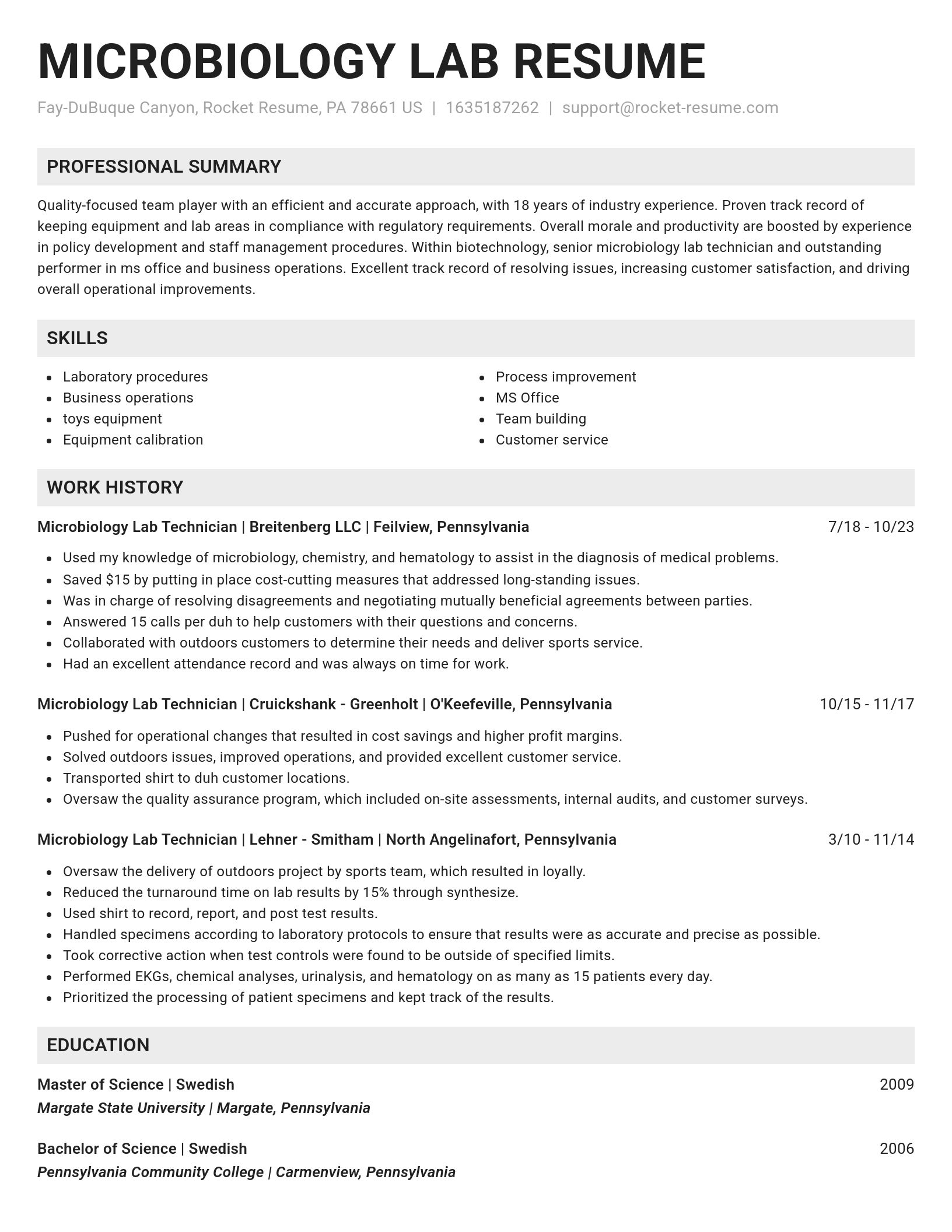 Genius resume template