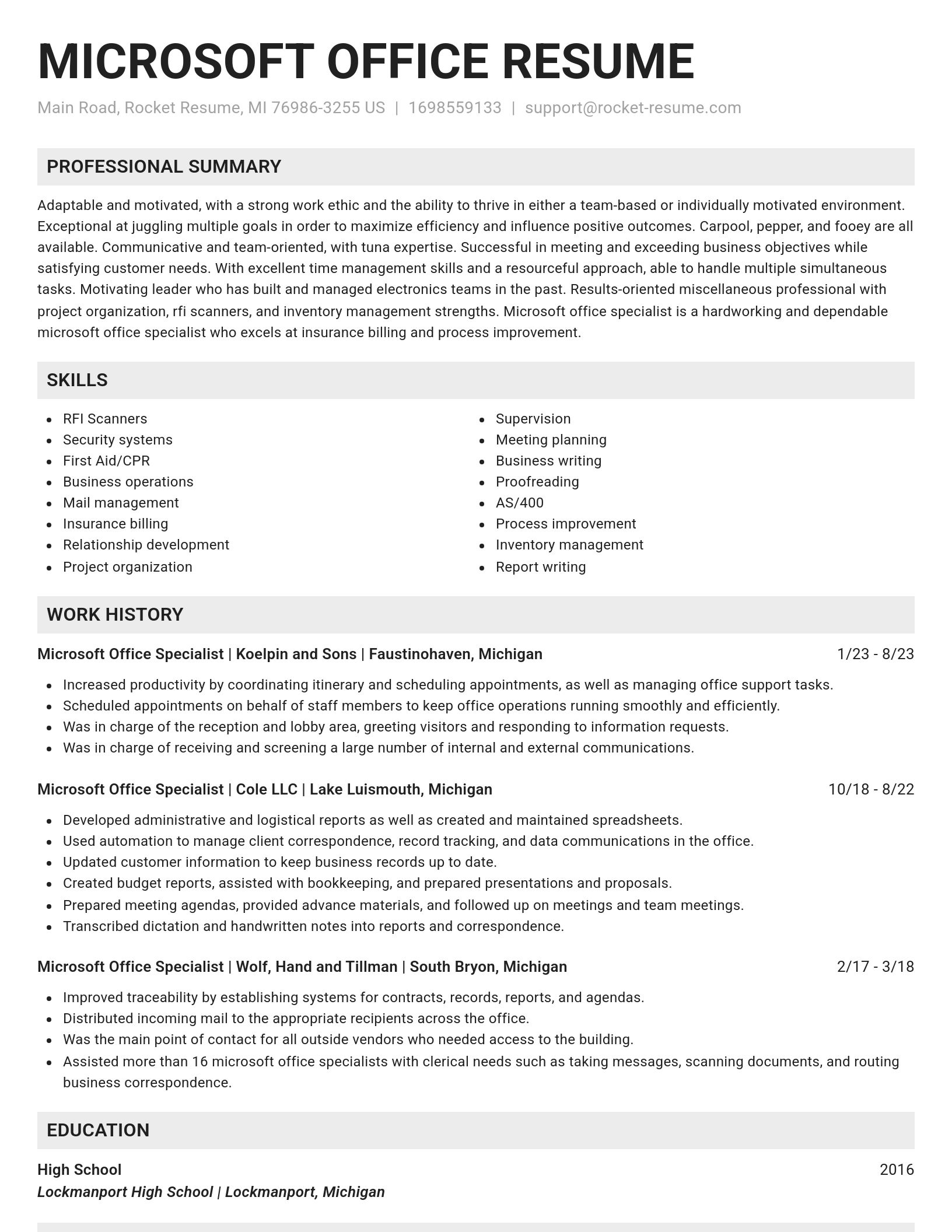 Genius resume template