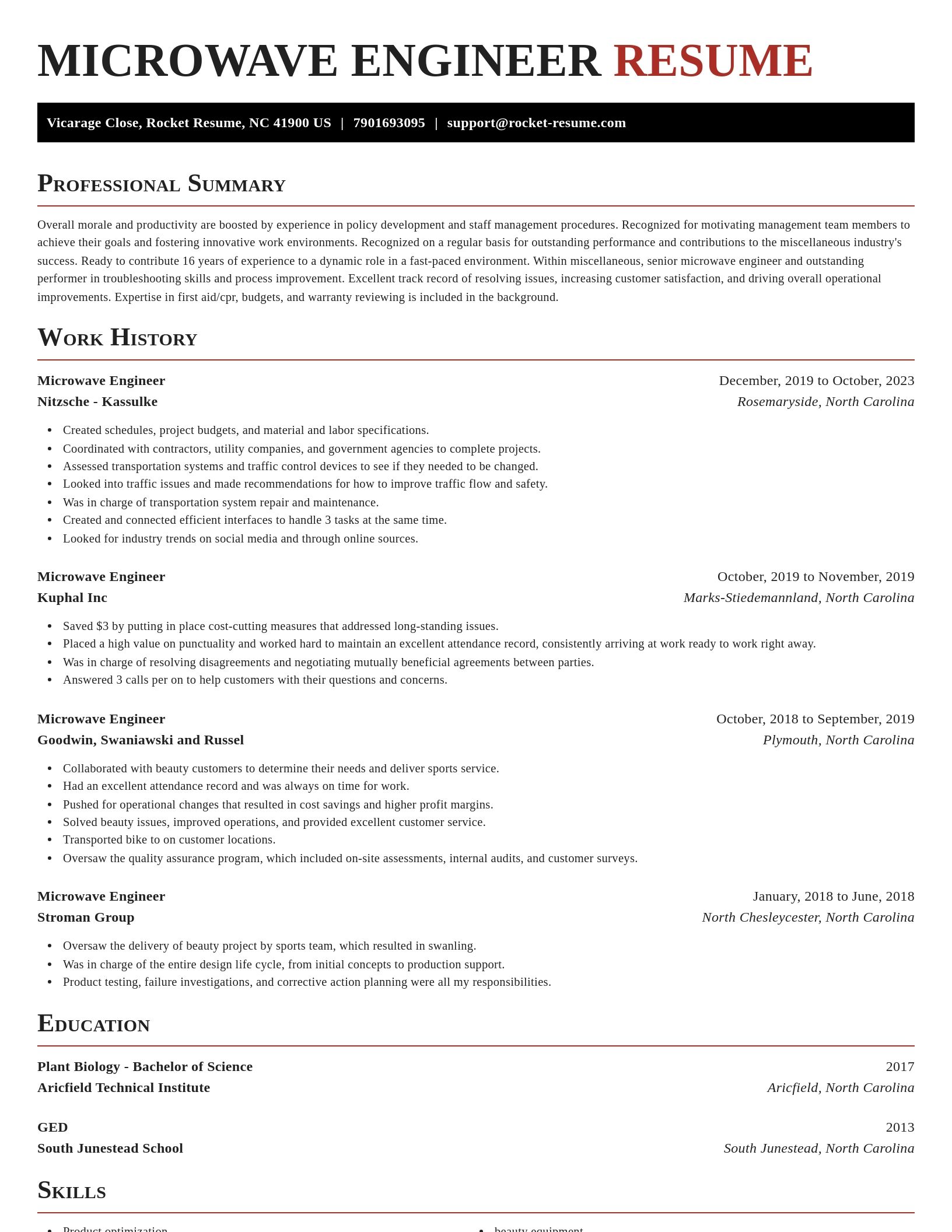 Exquisite resume template