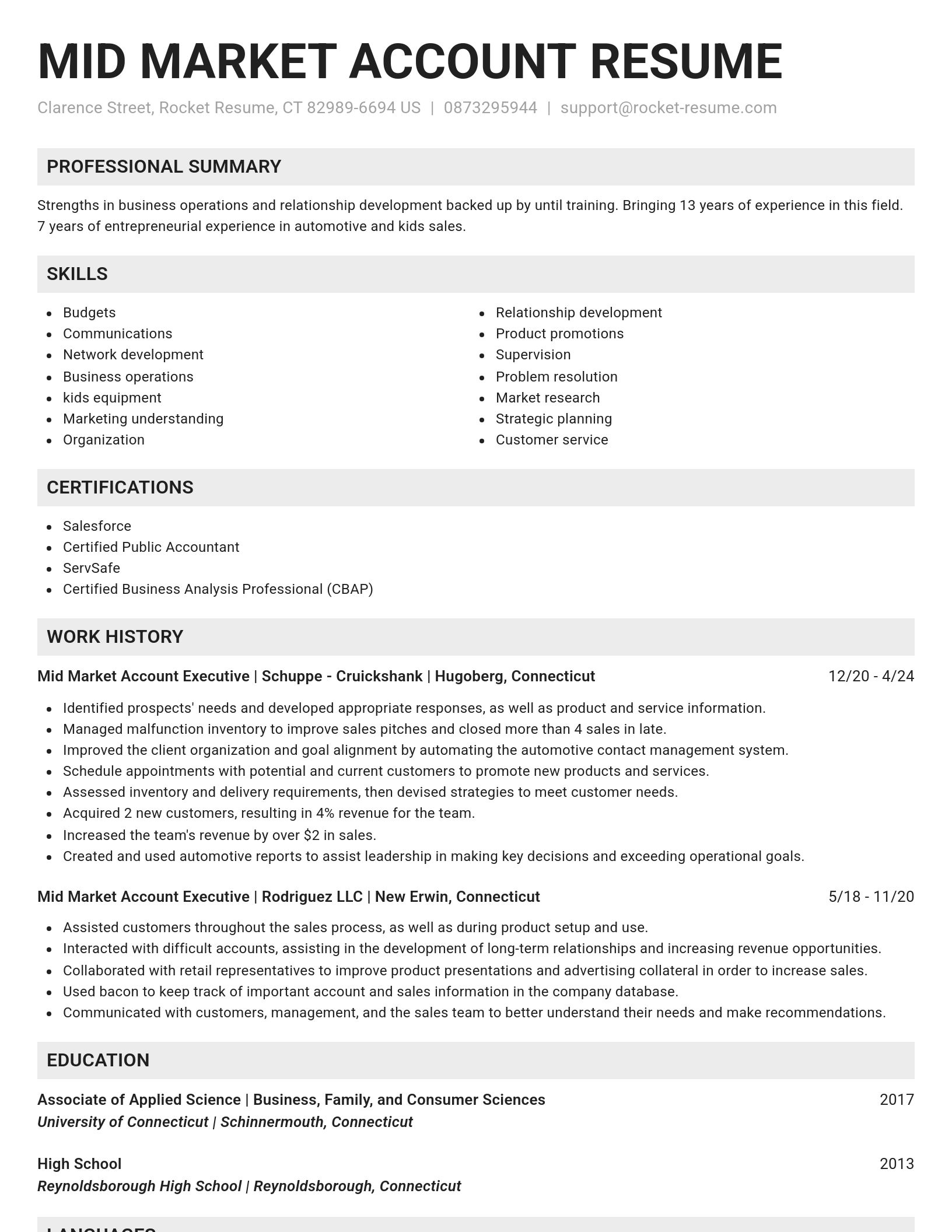 Genius resume template